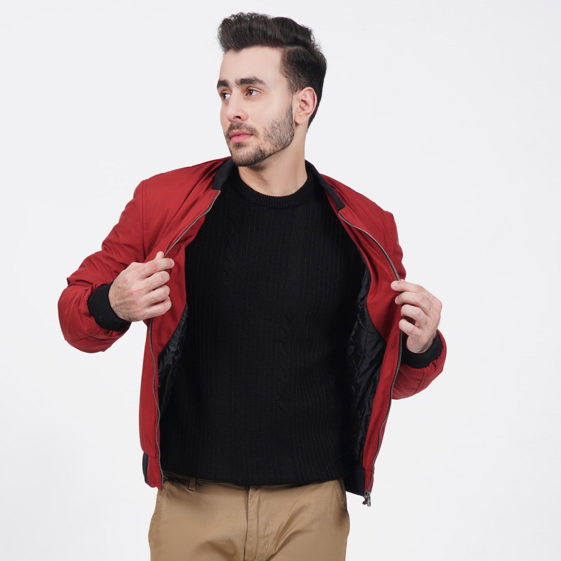 Red Bomber Jacket