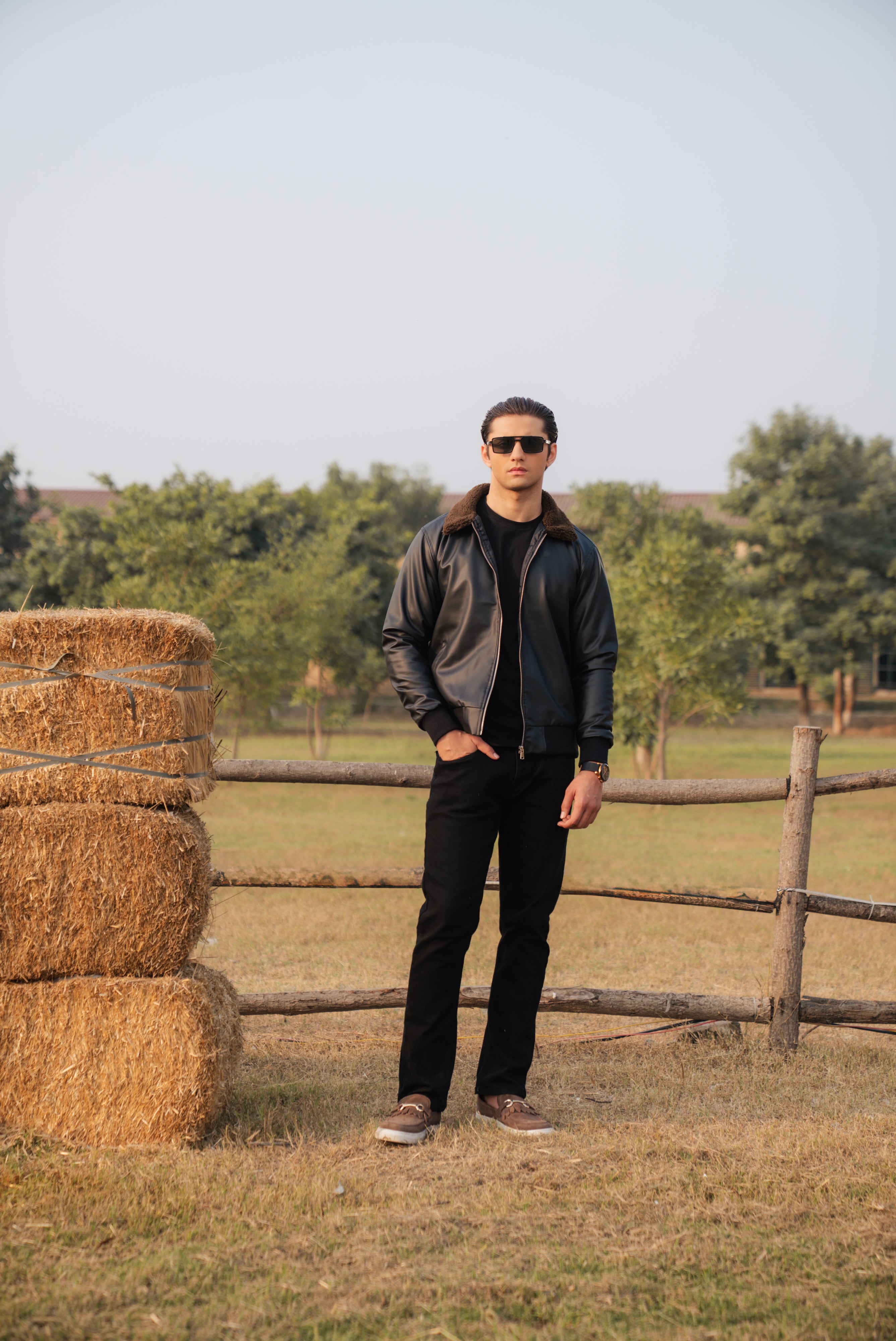 Black Faux Leather Jacket