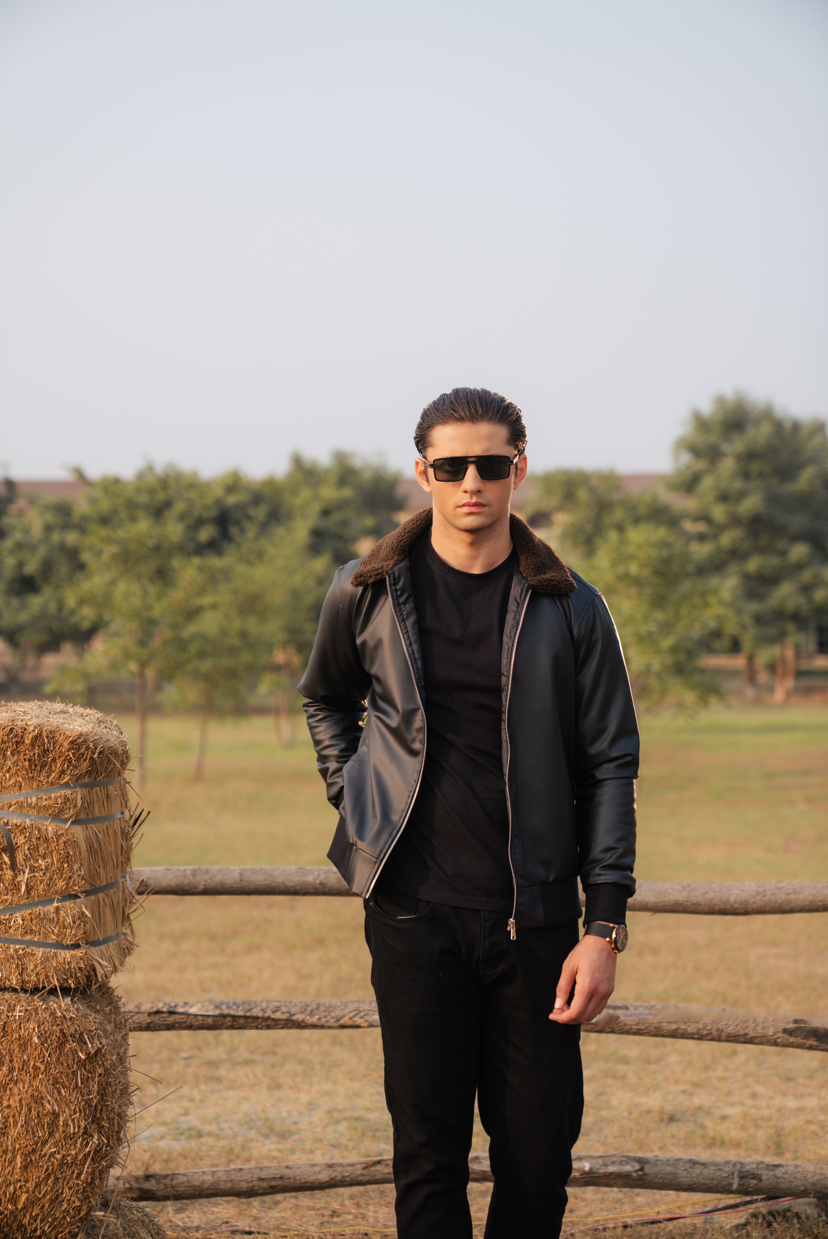 Black Faux Leather Jacket