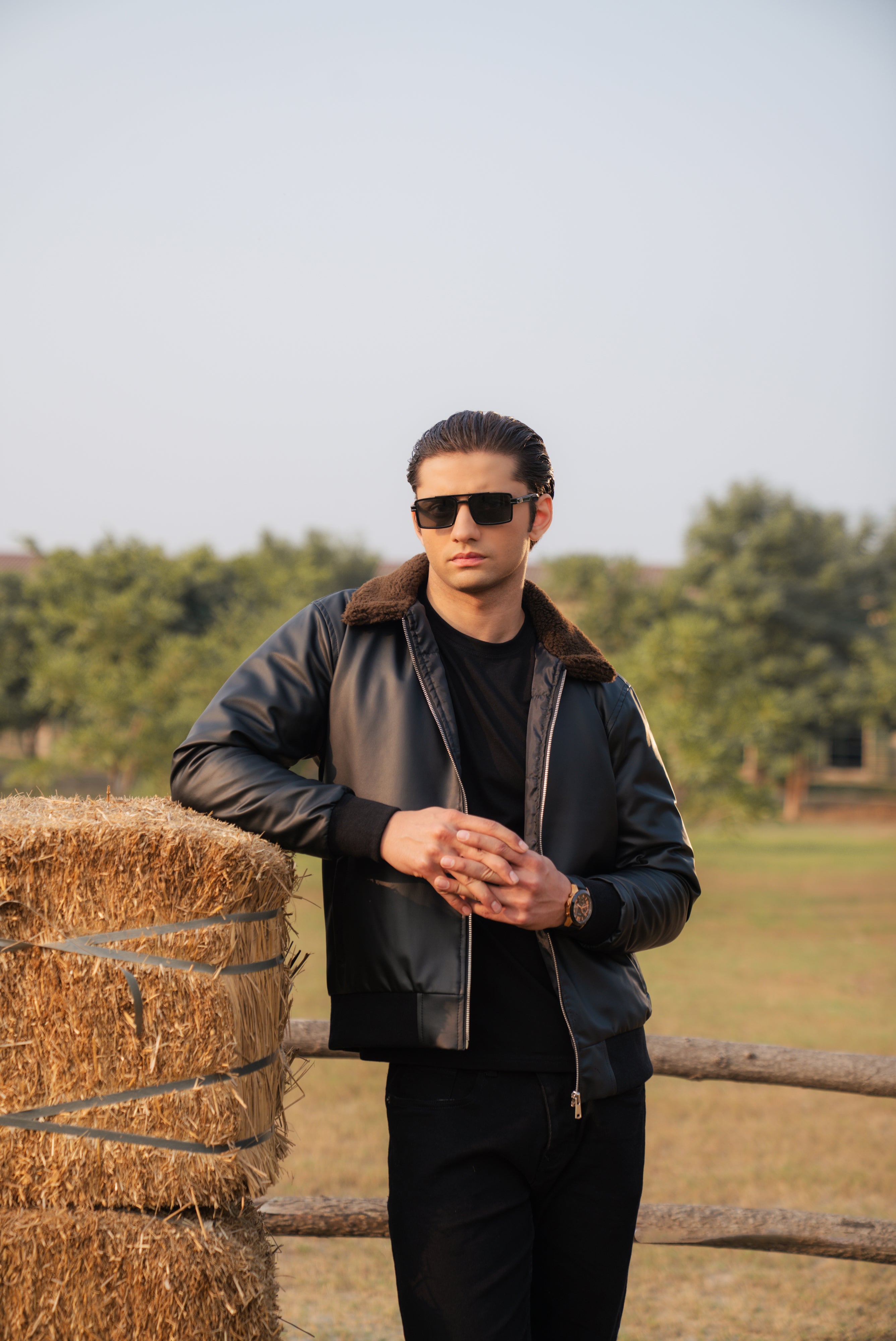 Black Faux Leather Jacket