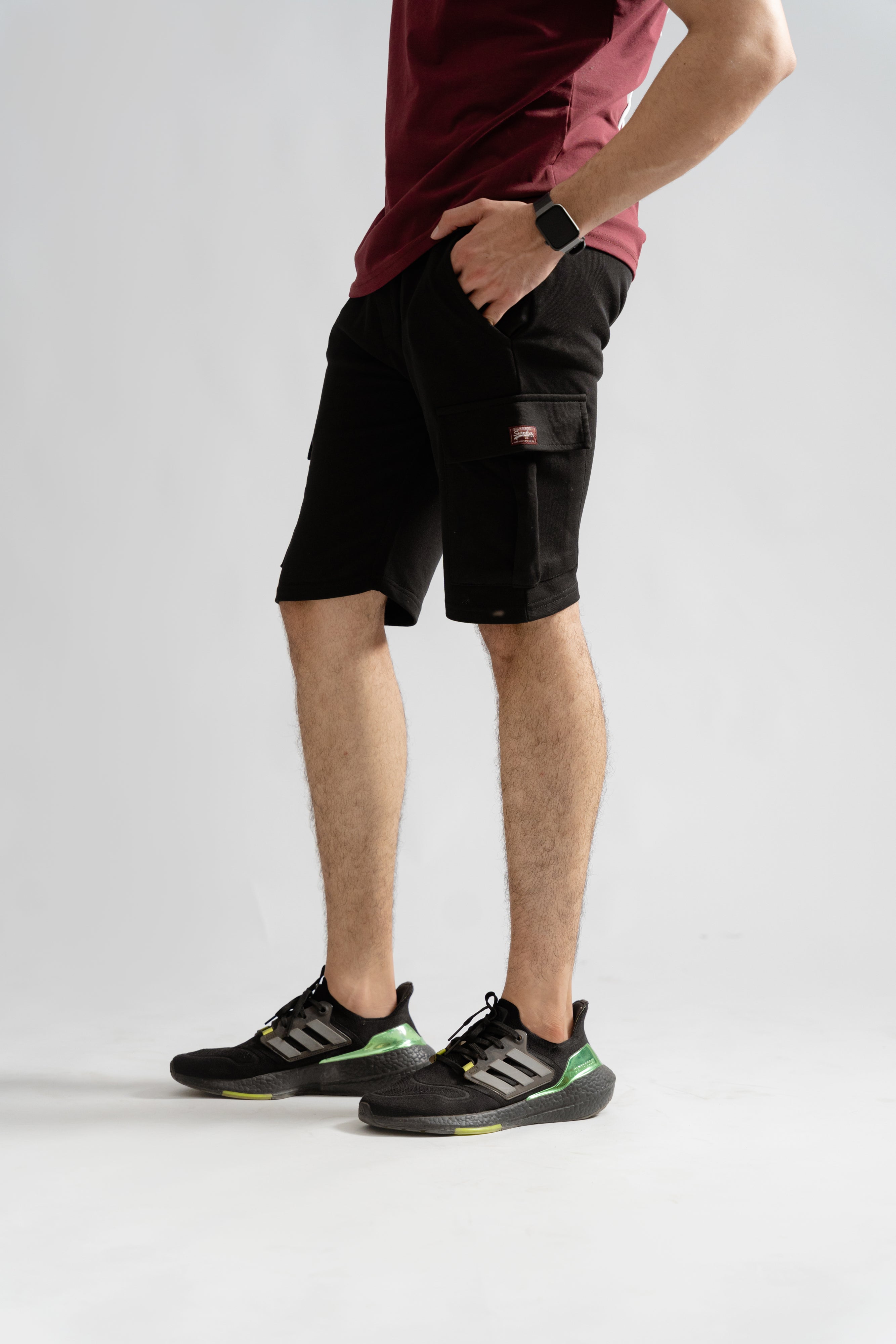 Black Cargo Shorts