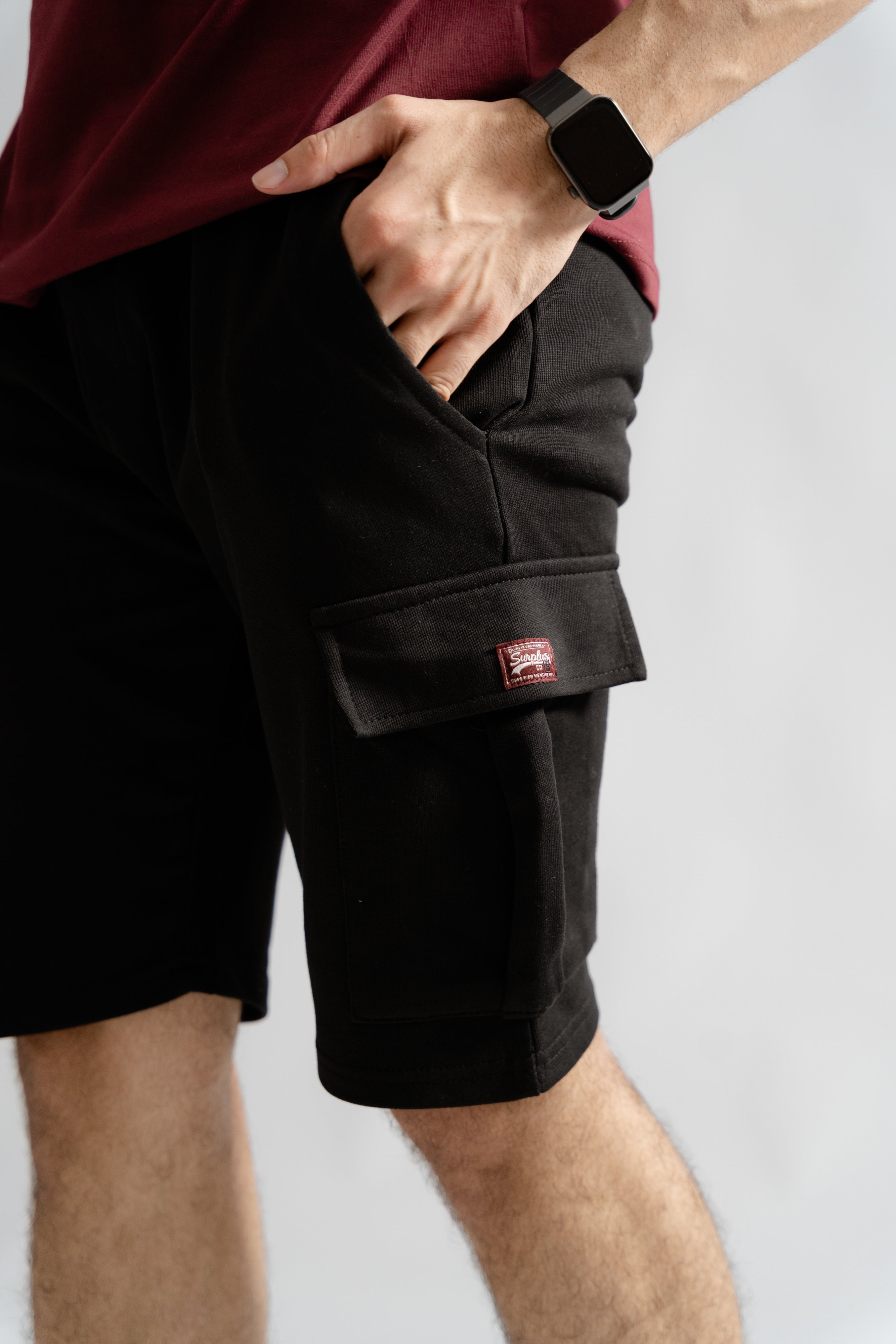 Black Cargo Shorts