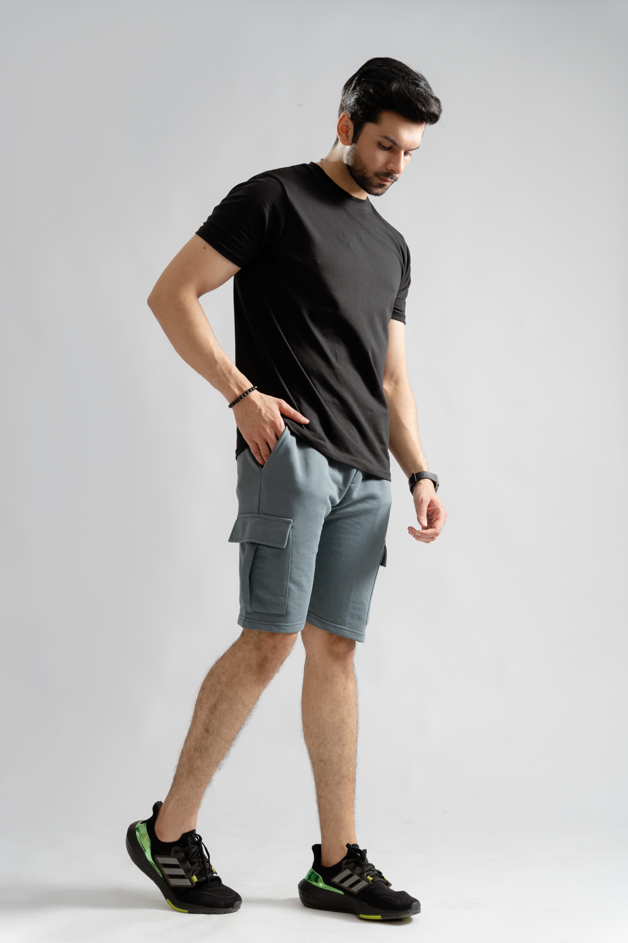 Steel Blue Cargo Shorts