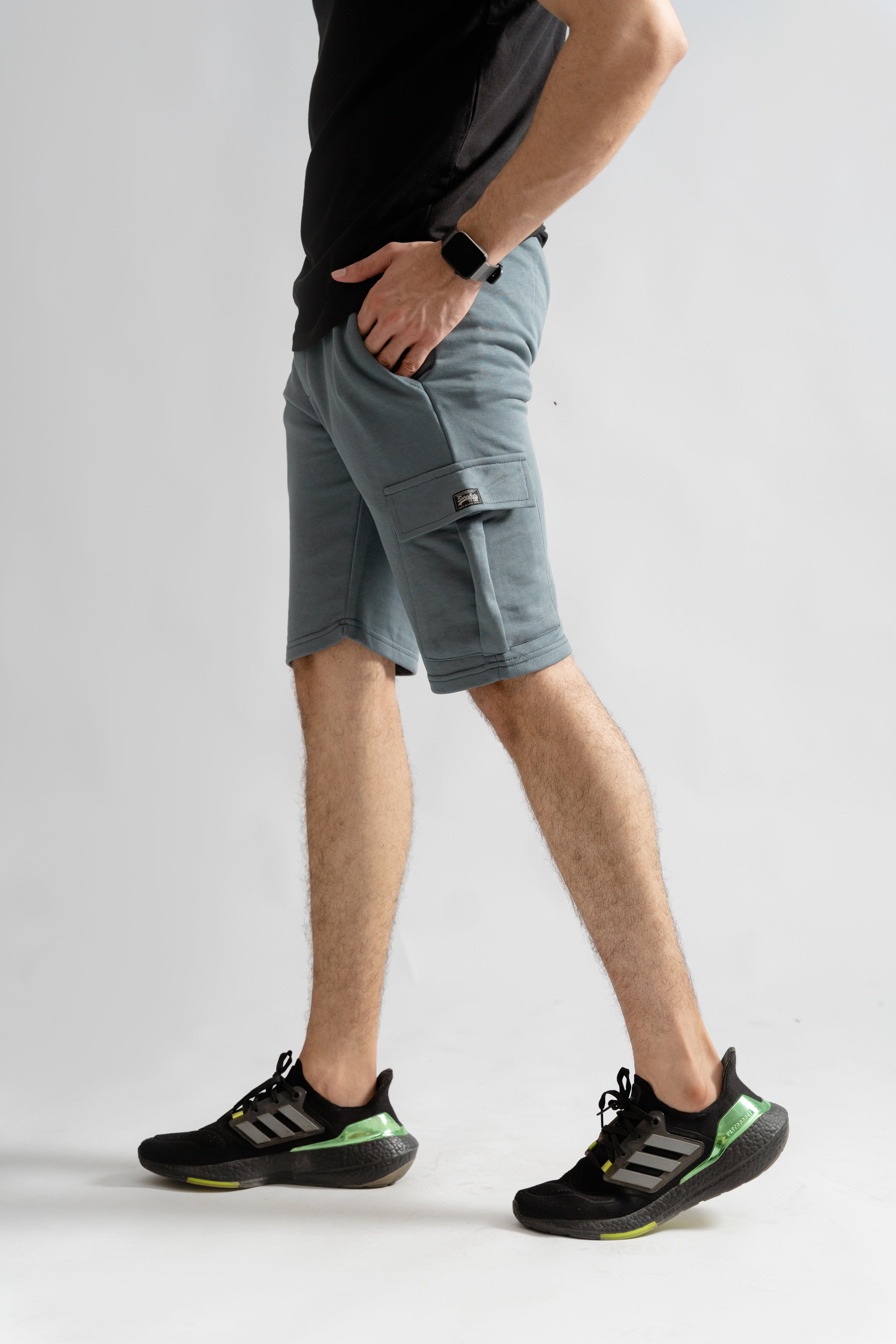 Steel Blue Cargo Shorts