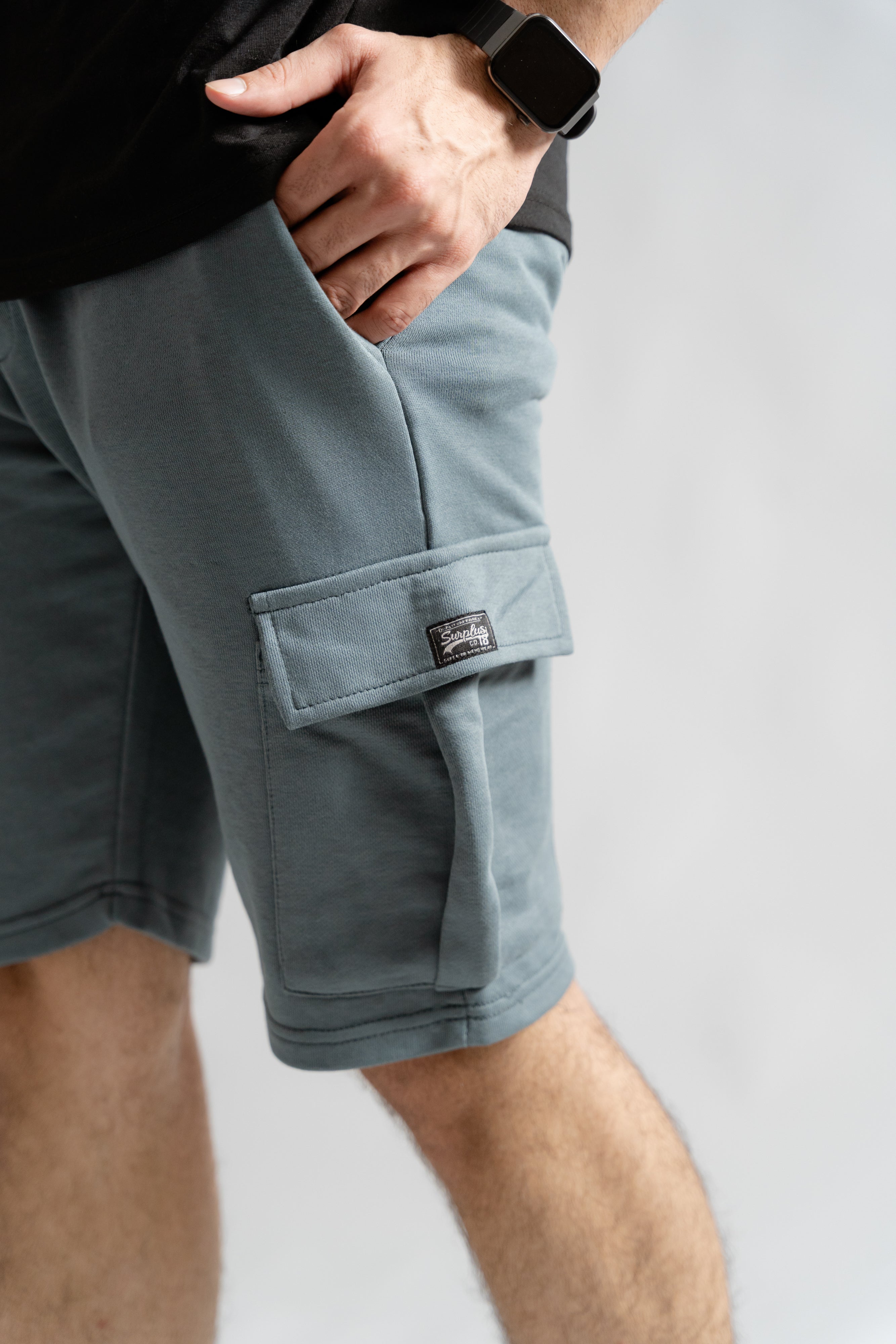 Steel Blue Cargo Shorts