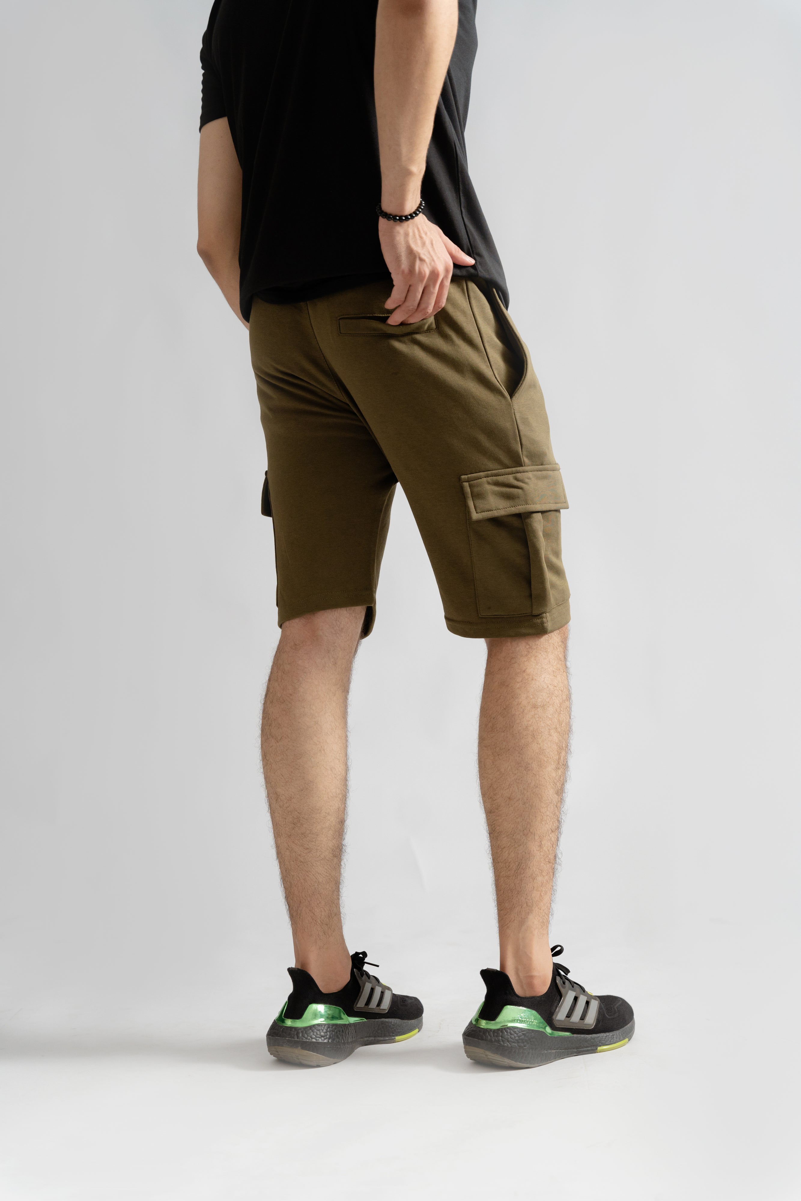 Olive Green Cargo Shorts