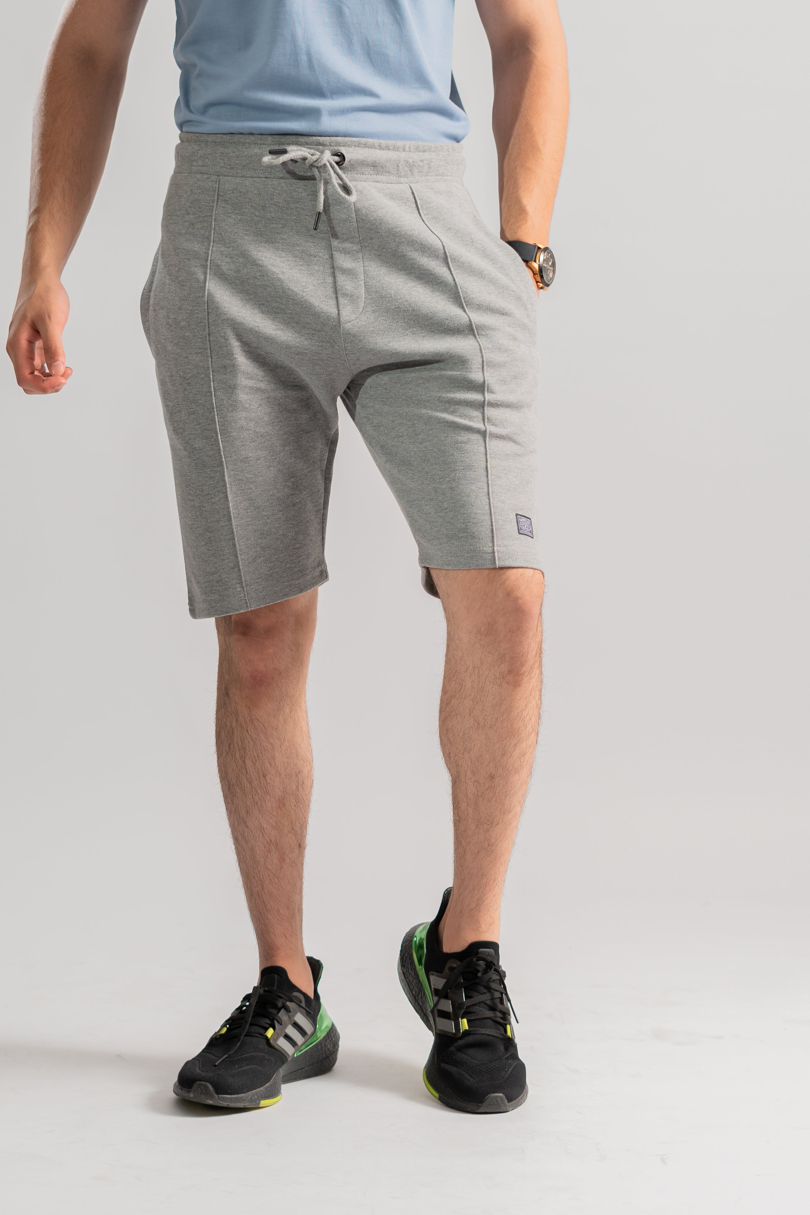 Grey terry shorts