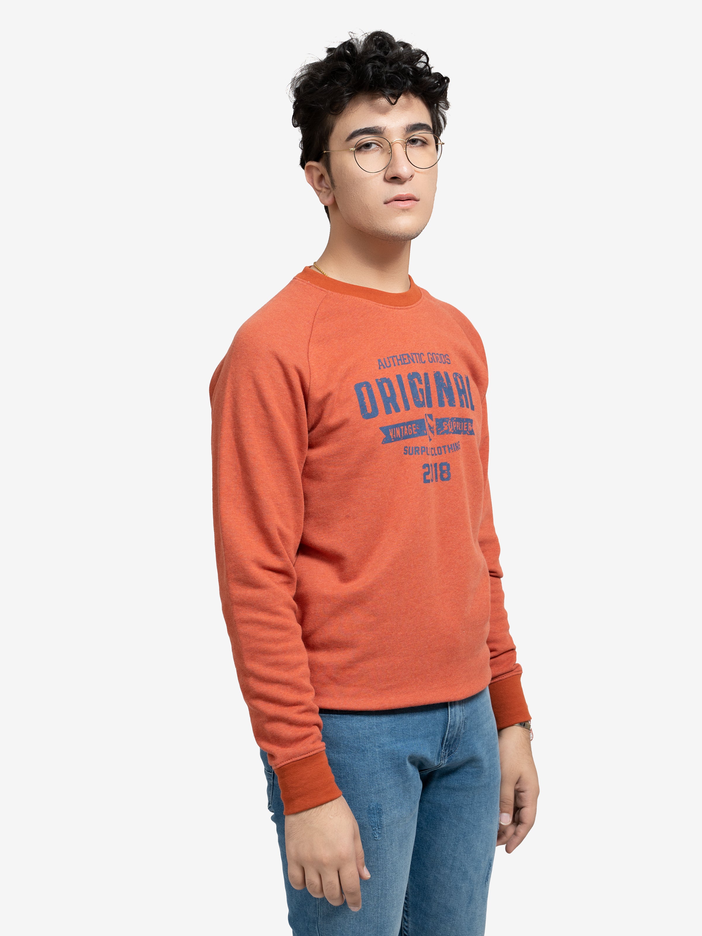 SWEAT SHIRT GRAPHICS ORANGE
