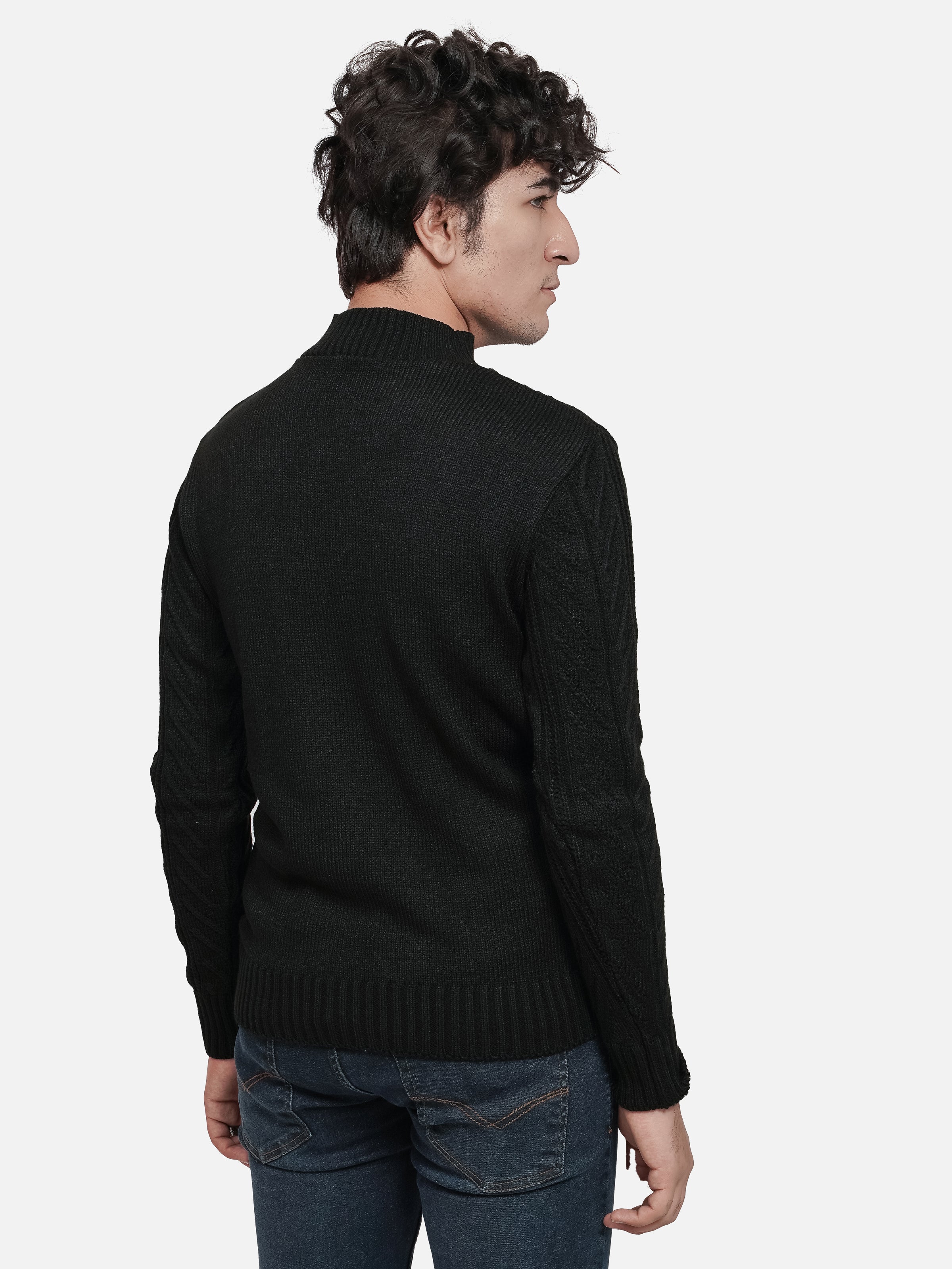 SWEATER FULL SLEEVES MOCK NECK