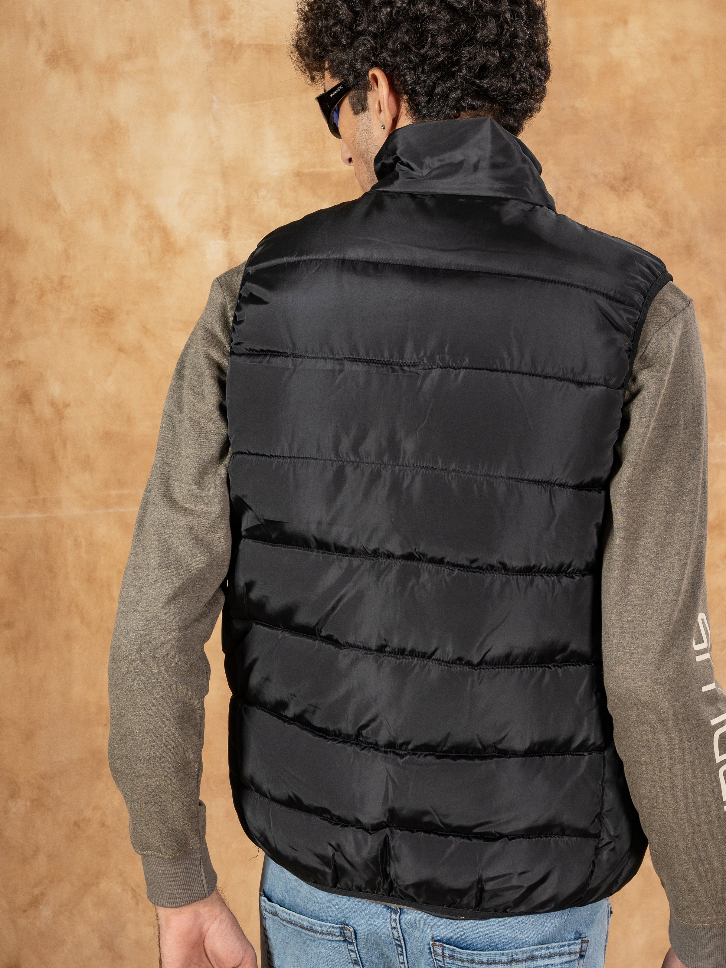 JACKET SLEEVELESS PARACHUTE BLACK