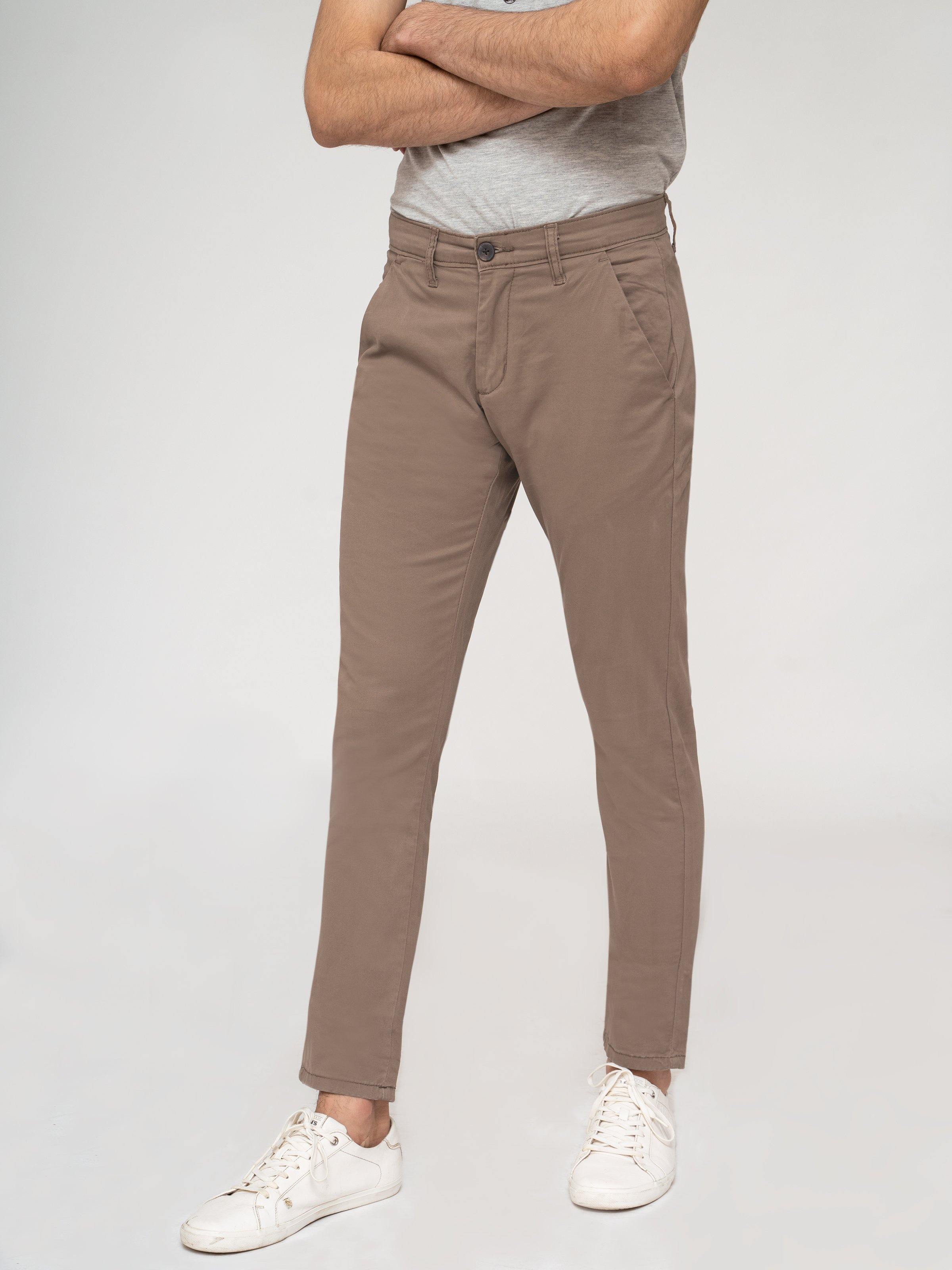 CASUAL PANT CHINOS SLIM FIT D KHAKI - Surplus Clothing