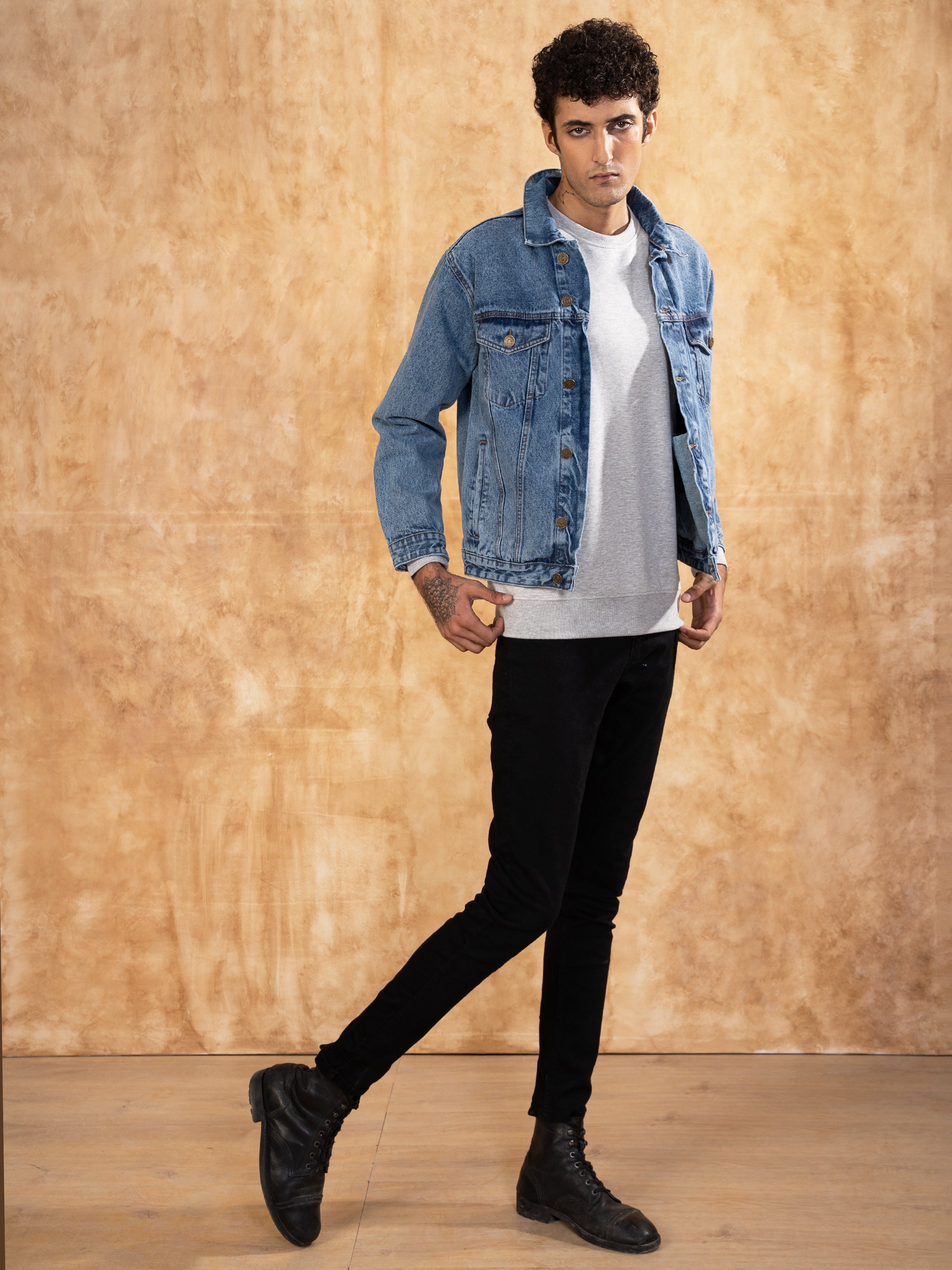 DENIM JACKET SMART FIT LIGHT BLUE