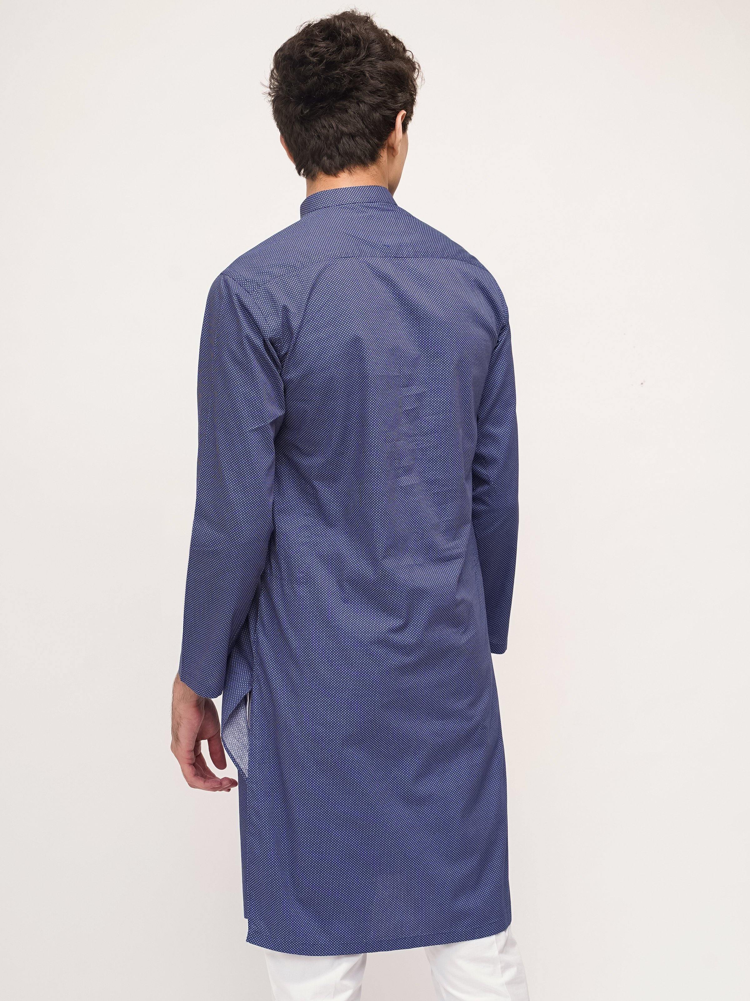 KURTA BAN COLLAR D BLUE - Surplus Clothing