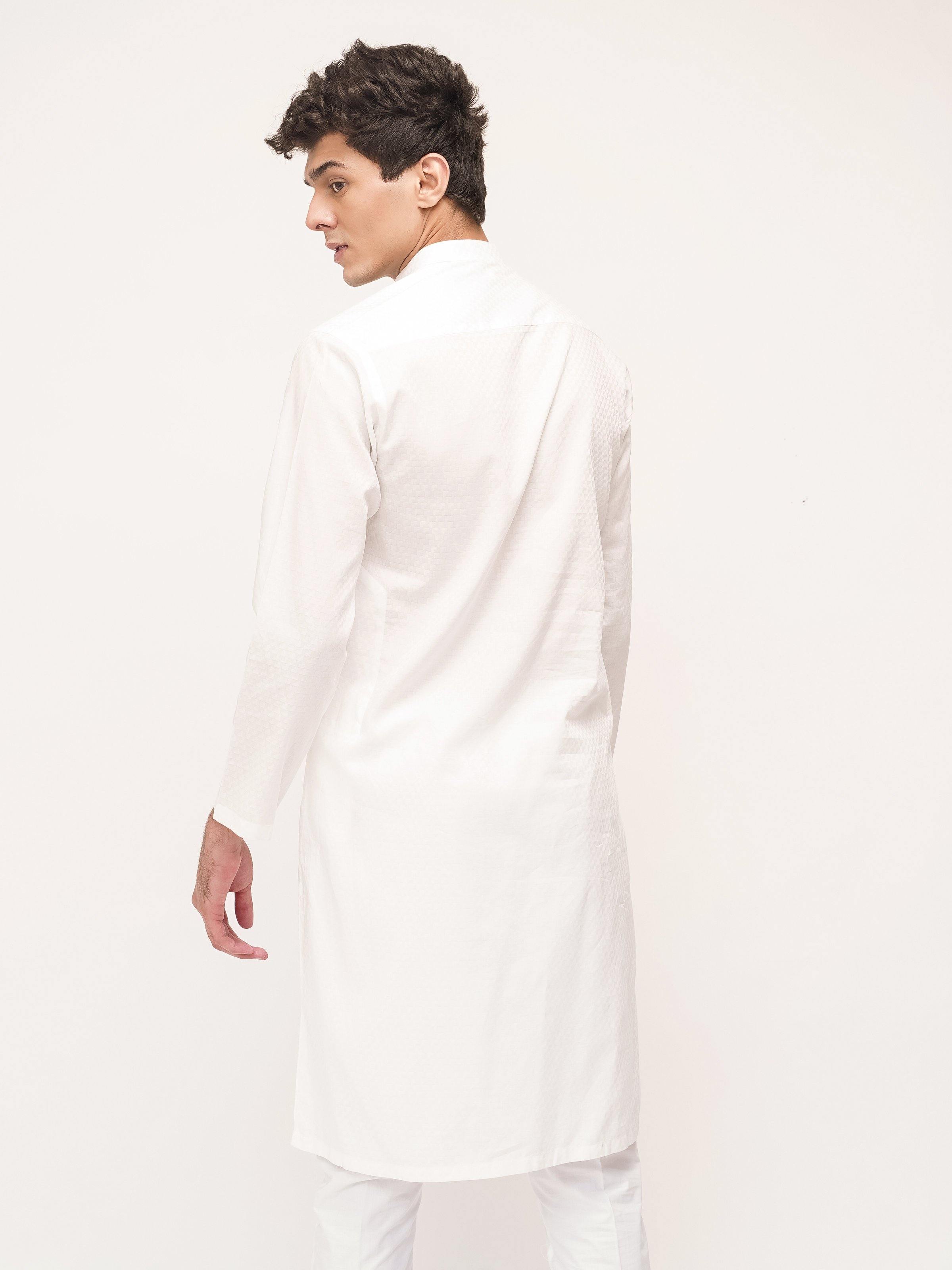 KURTA BAN COLLAR WHITE - Surplus Clothing
