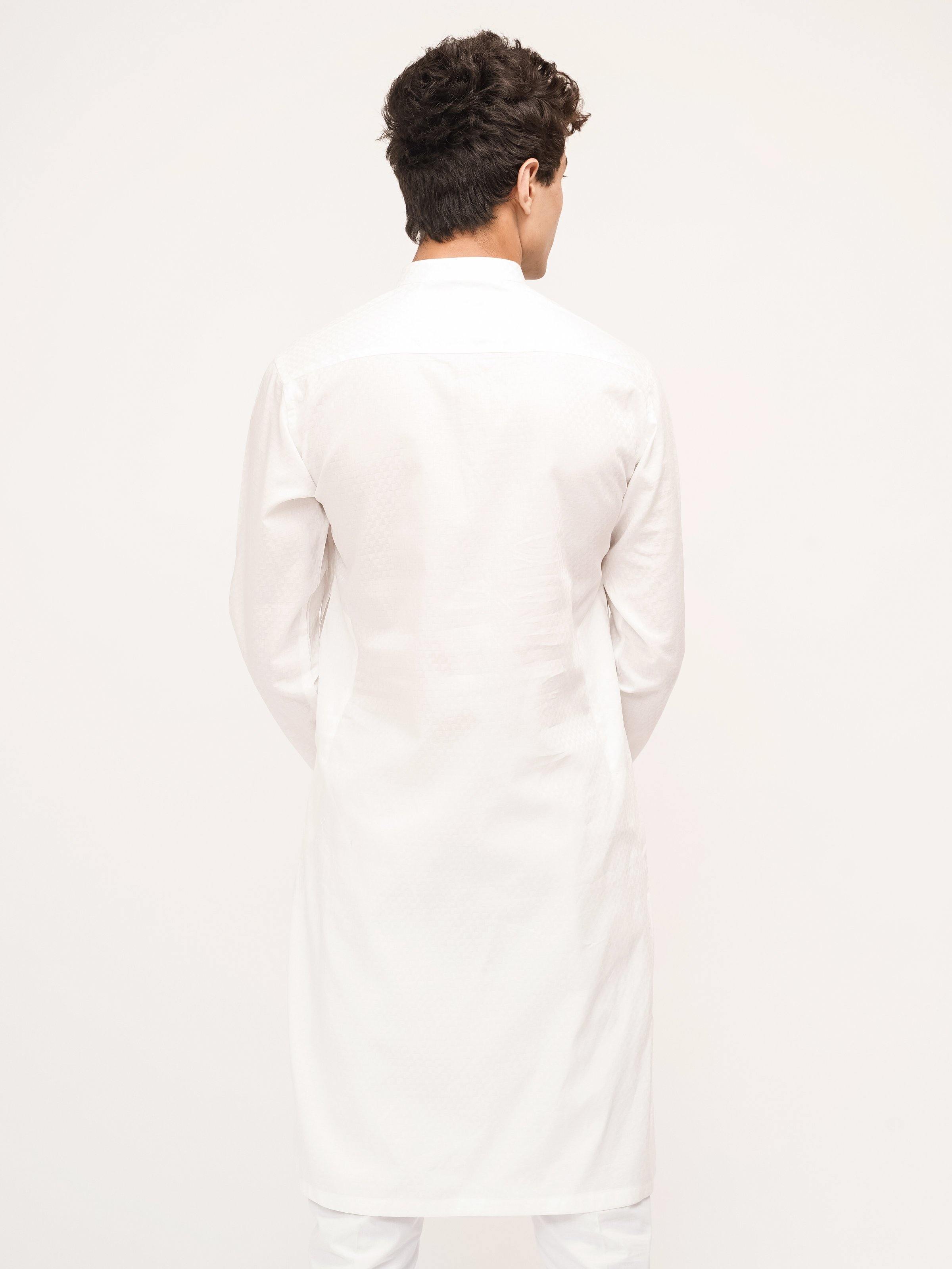 KURTA BAN COLLAR WHITE - Surplus Clothing