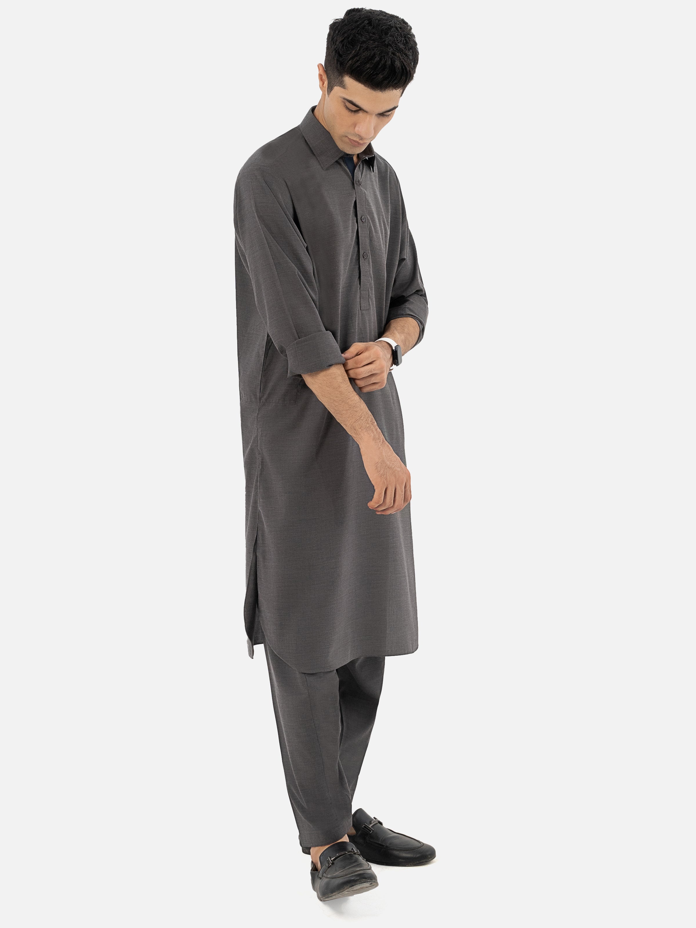 SHALWAR KAMEEZ REGULAR COLLAR CHARCOAL