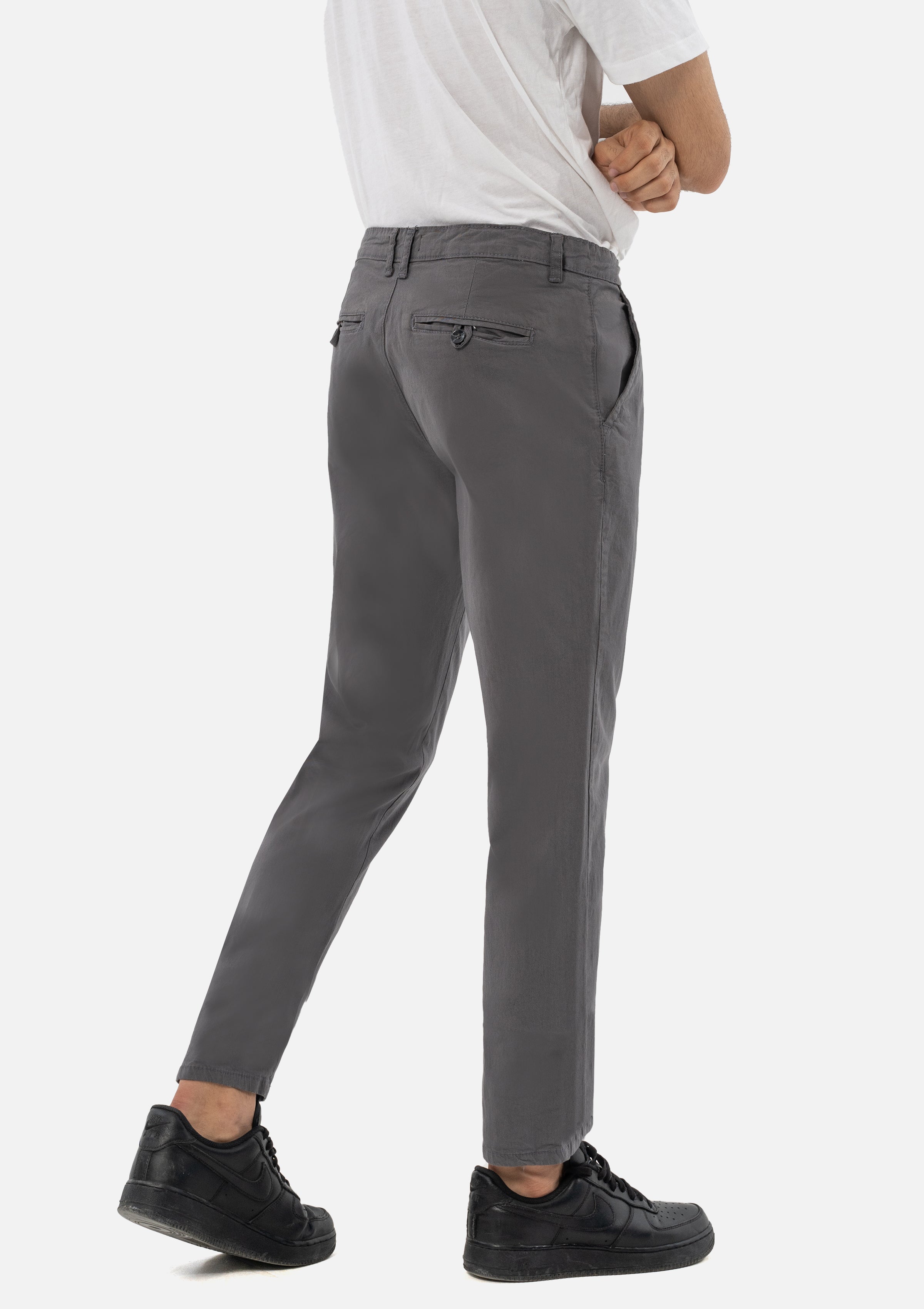CASUAL PANT CROSS POCKET SLIM FIT GREY