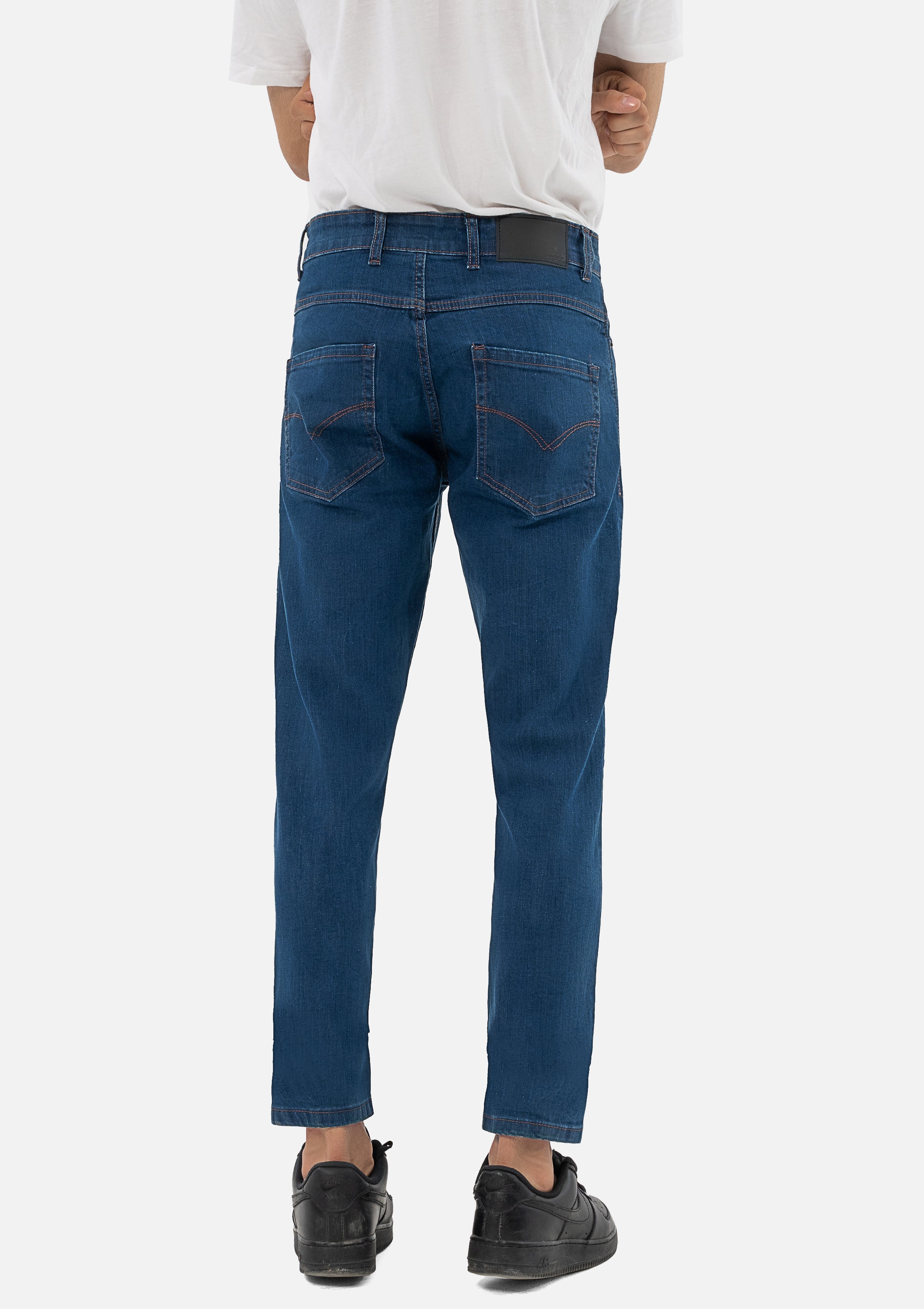 SKINNY FIT JEANS MID BLUE