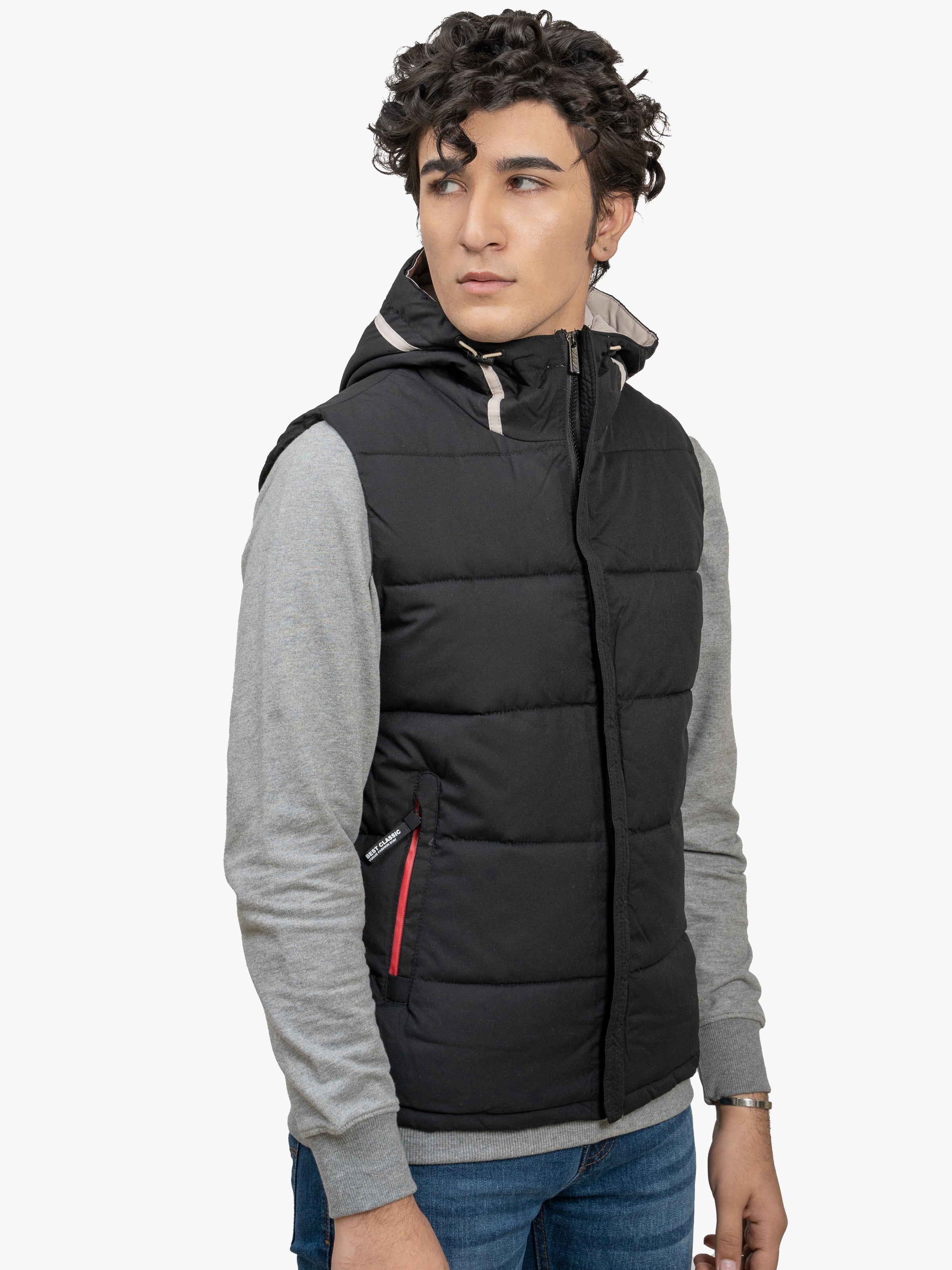 JACKET SLEEVELESS BLACK