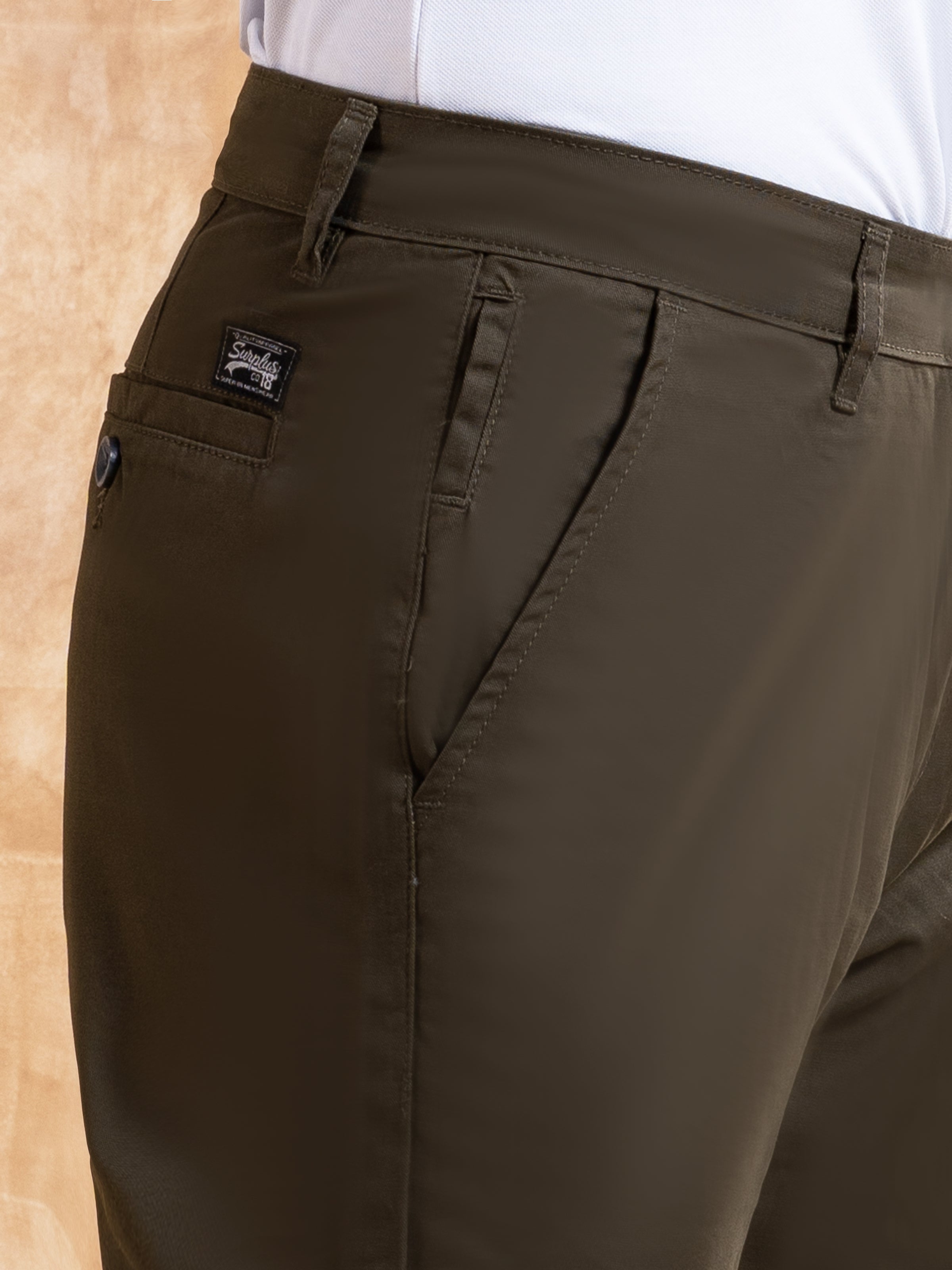 CASUAL PANT CROSS POCKET OLIVE