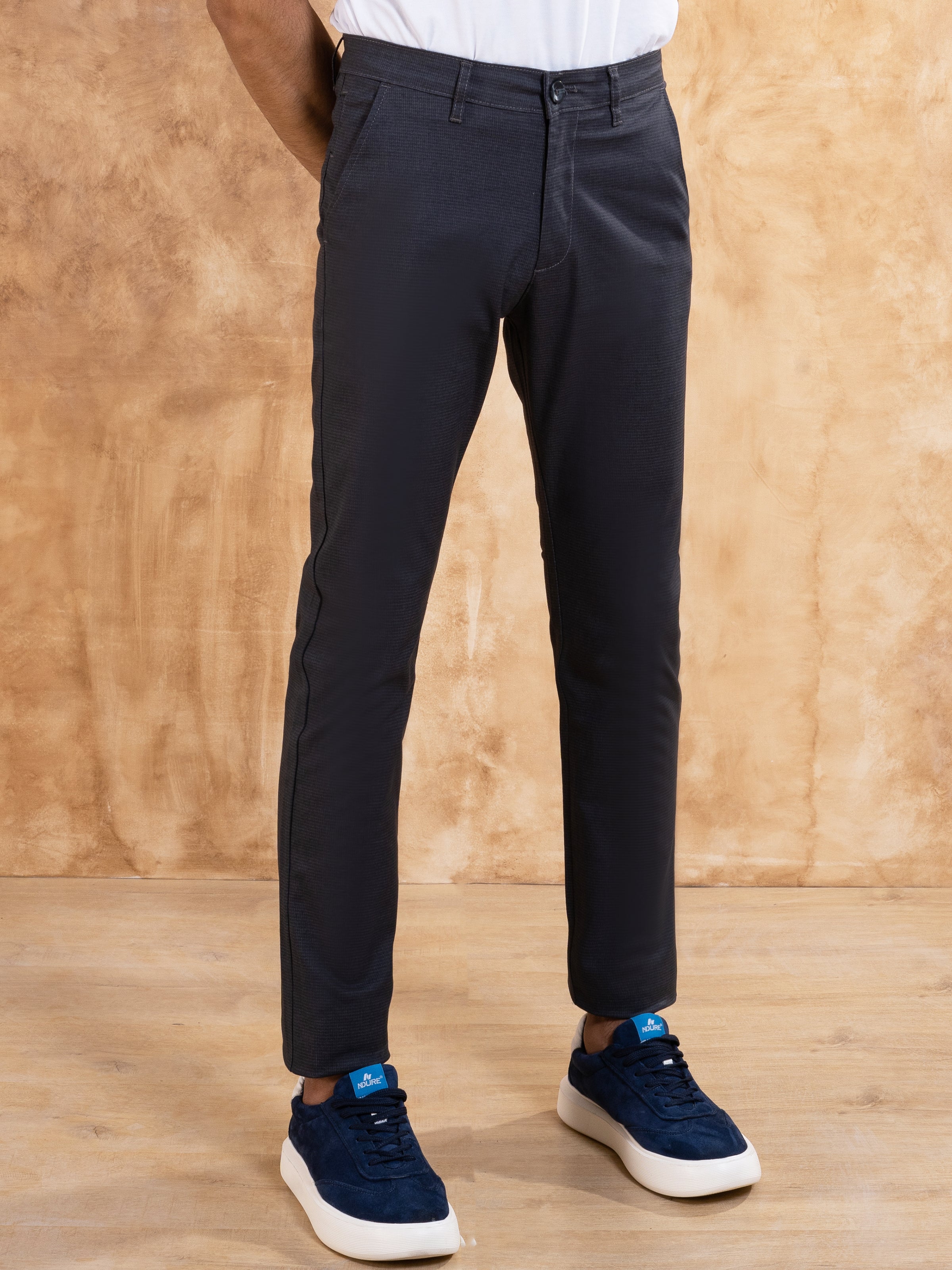 CASUAL PANT CROSS POCKET CHARCOAL