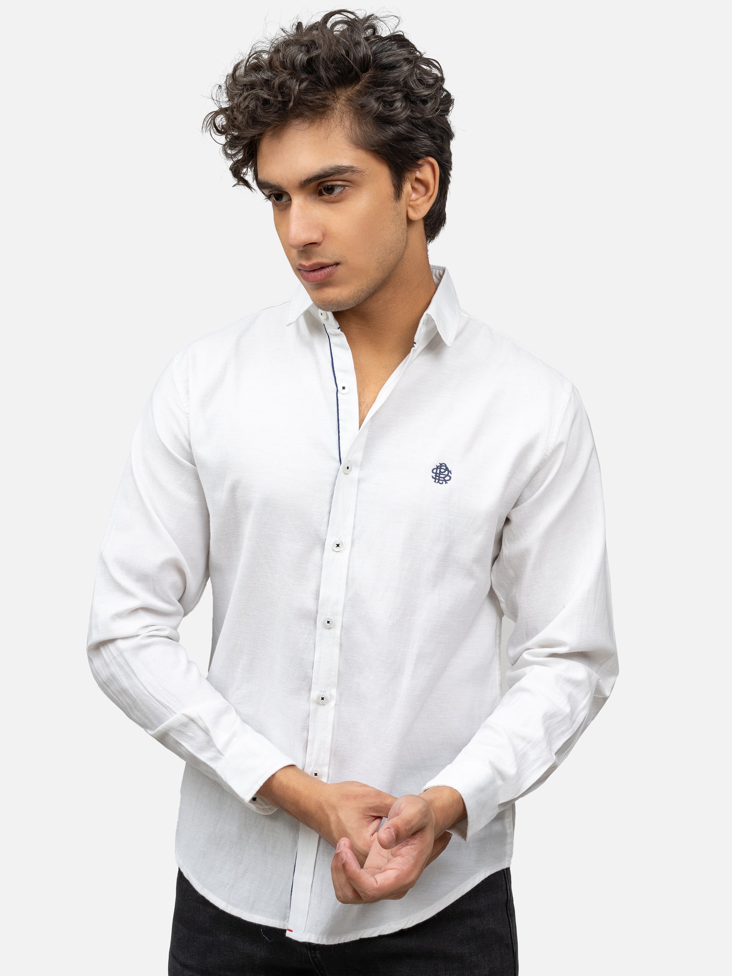 CASUAL SHIRT FULL SLEEVE WHITE