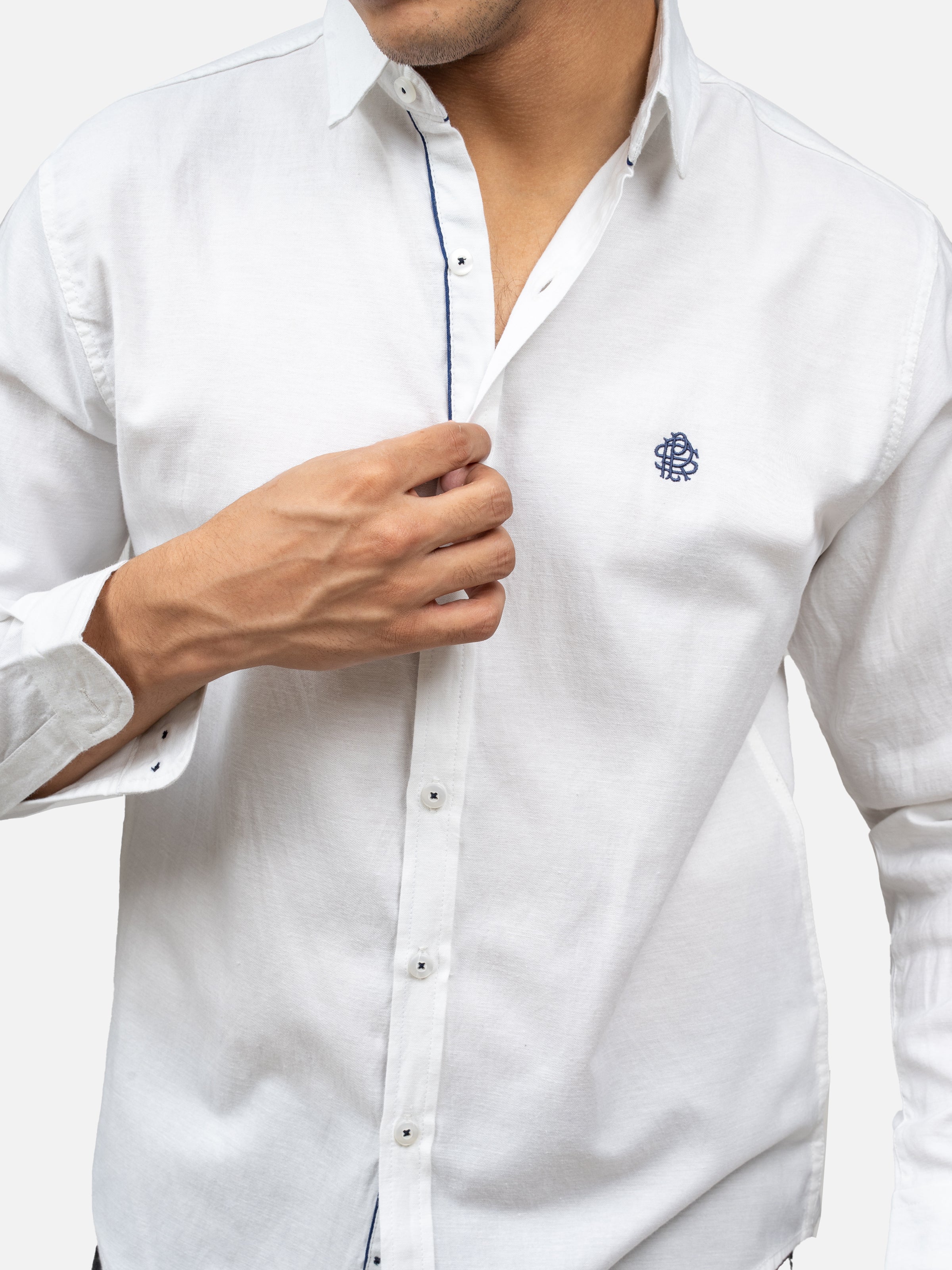 CASUAL SHIRT FULL SLEEVE WHITE
