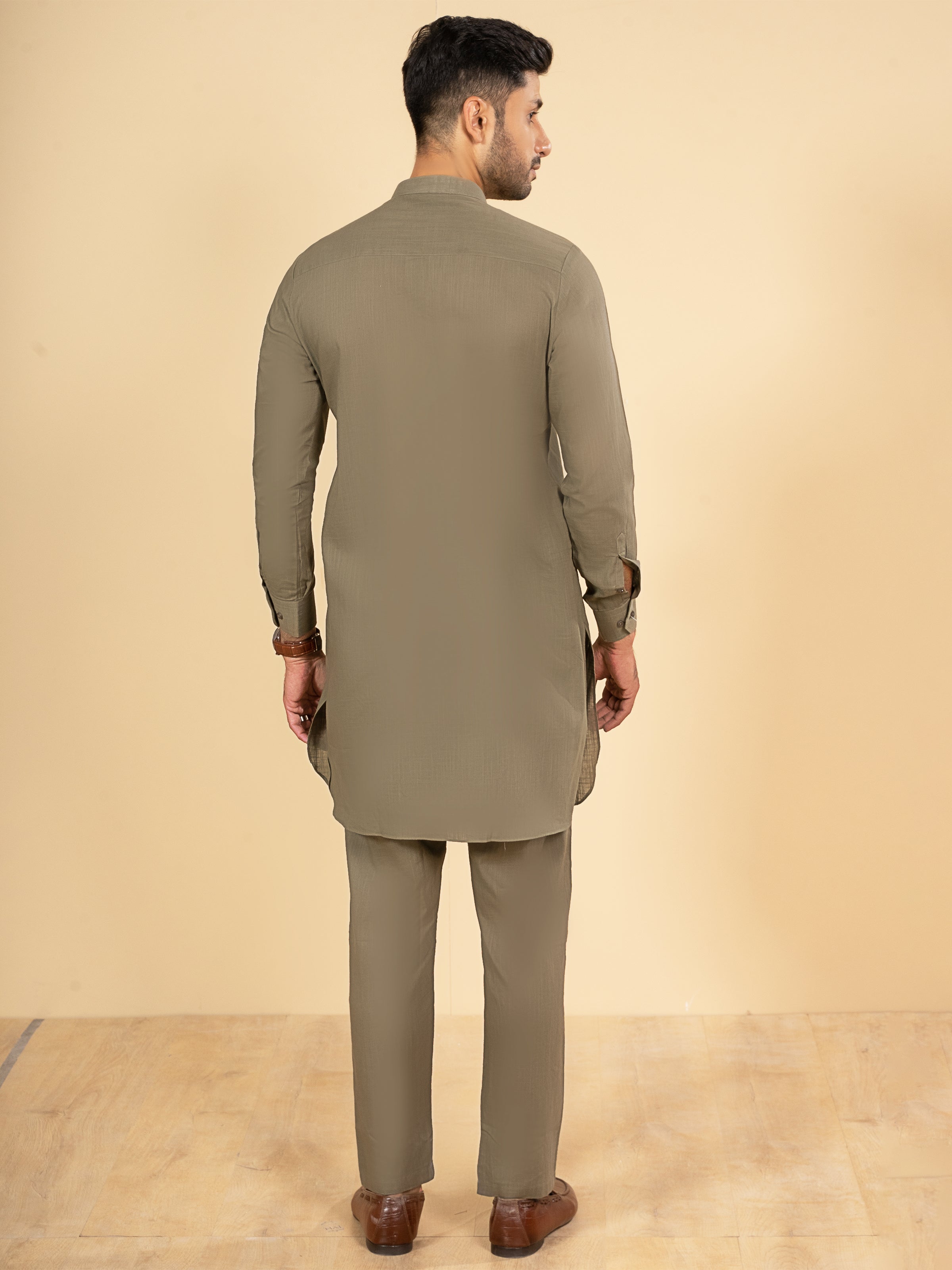 KURTA PAJAMA LIGHT OLIVE
