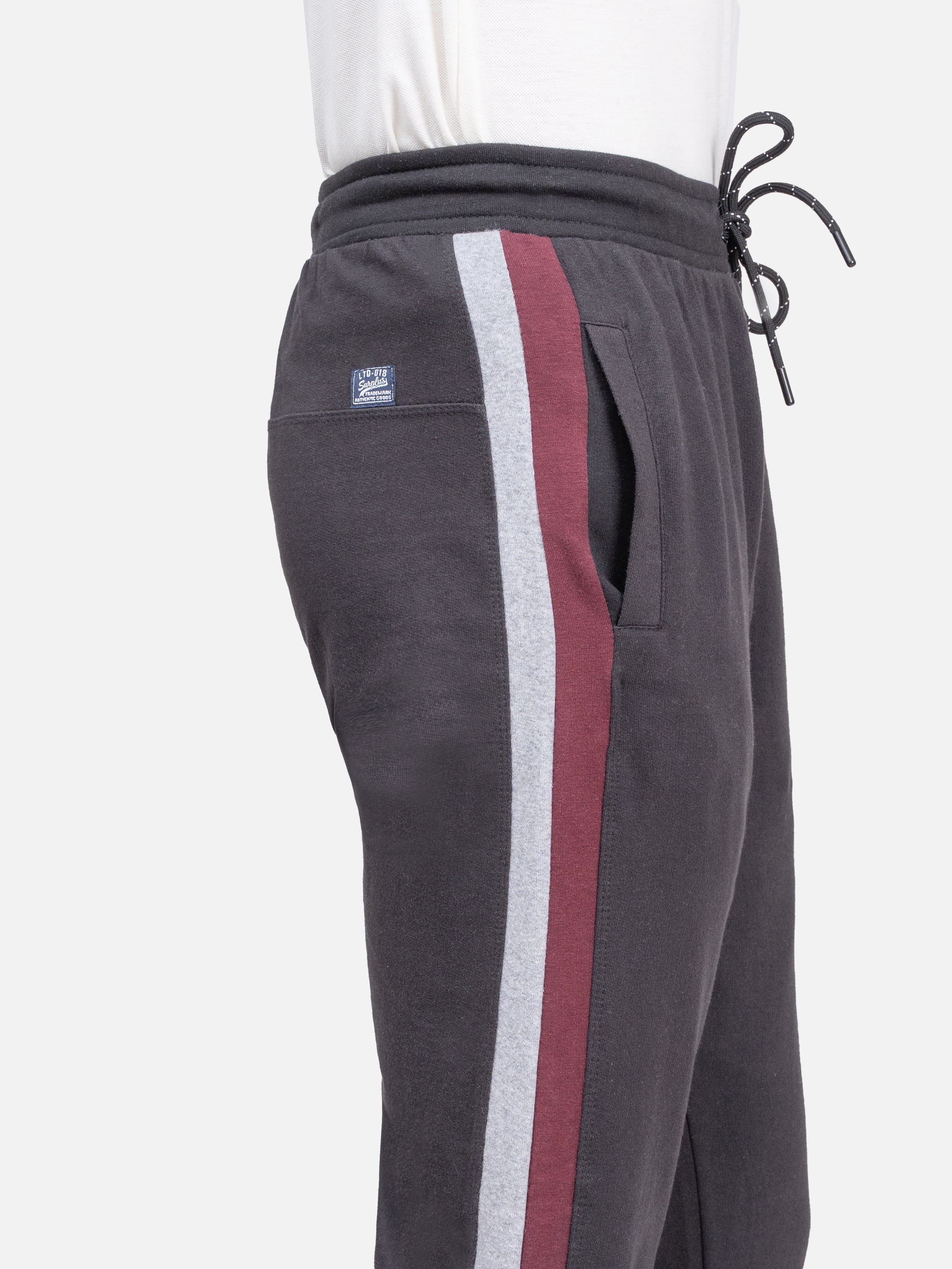 KNIT TROUSER RIB BOTTOM BLACK