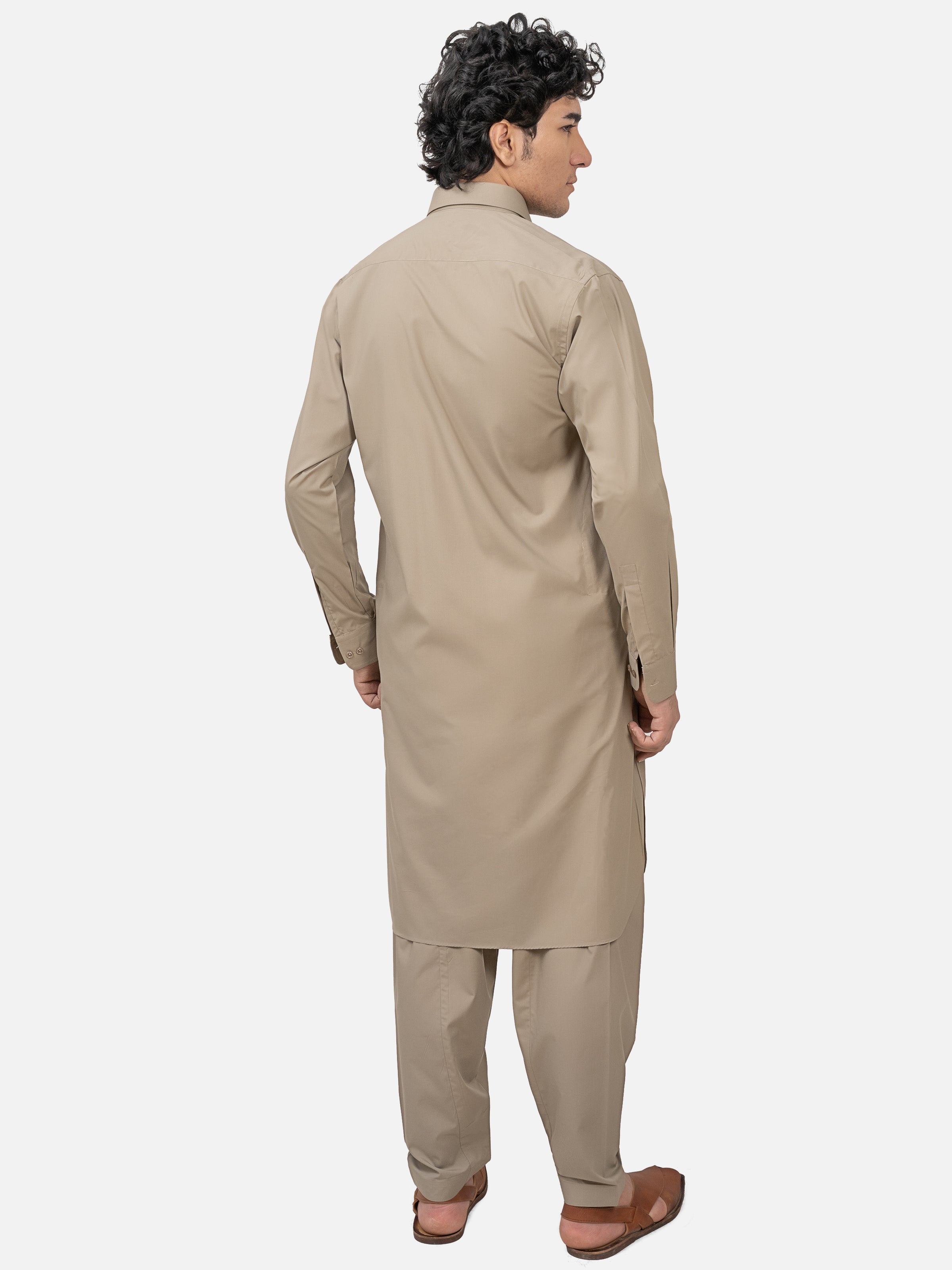SHALWAR KAMEEZ LIGHT BROWN