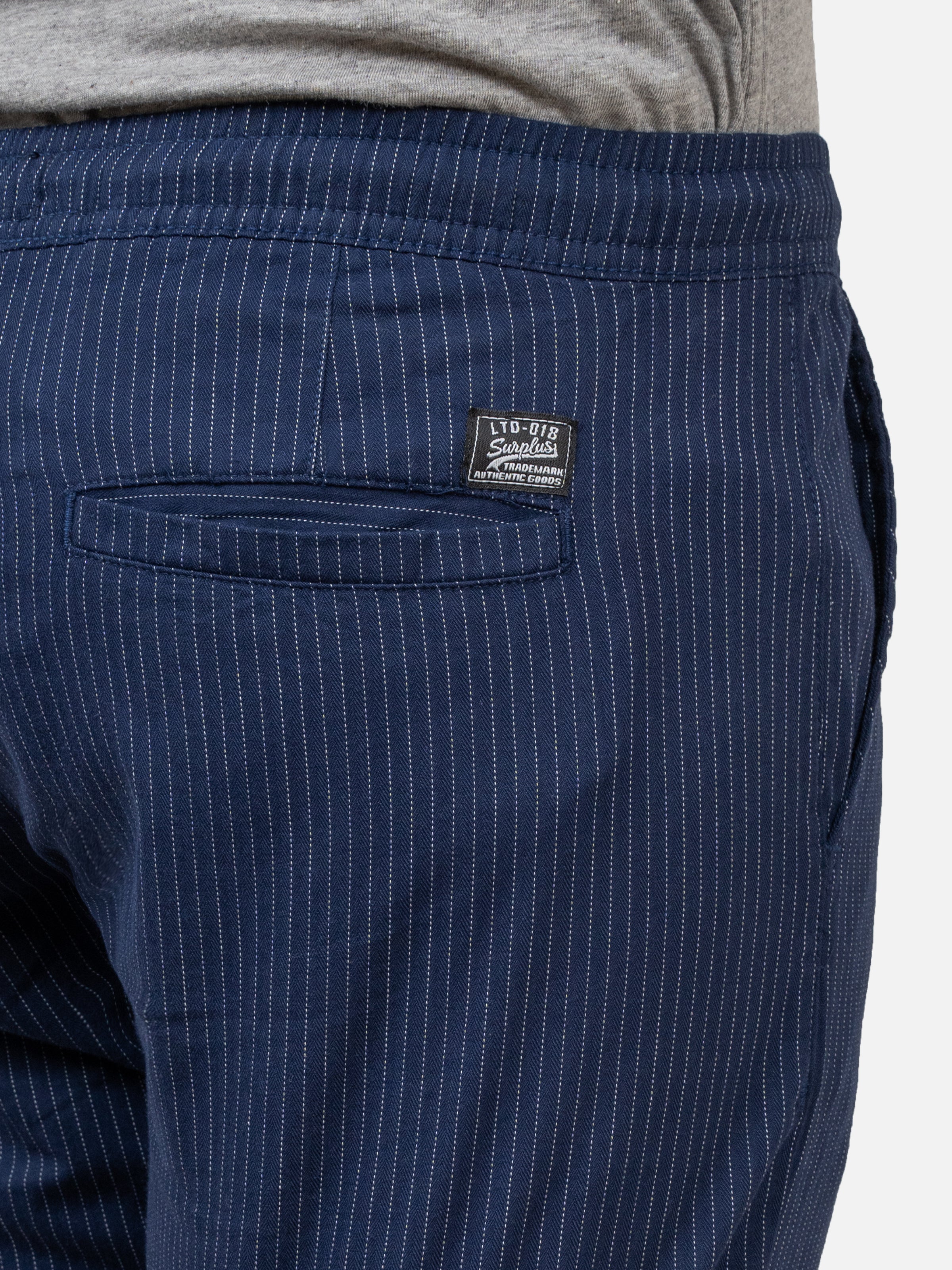 CASUAL TROUSER FORNT CROSS POCKET BLUE