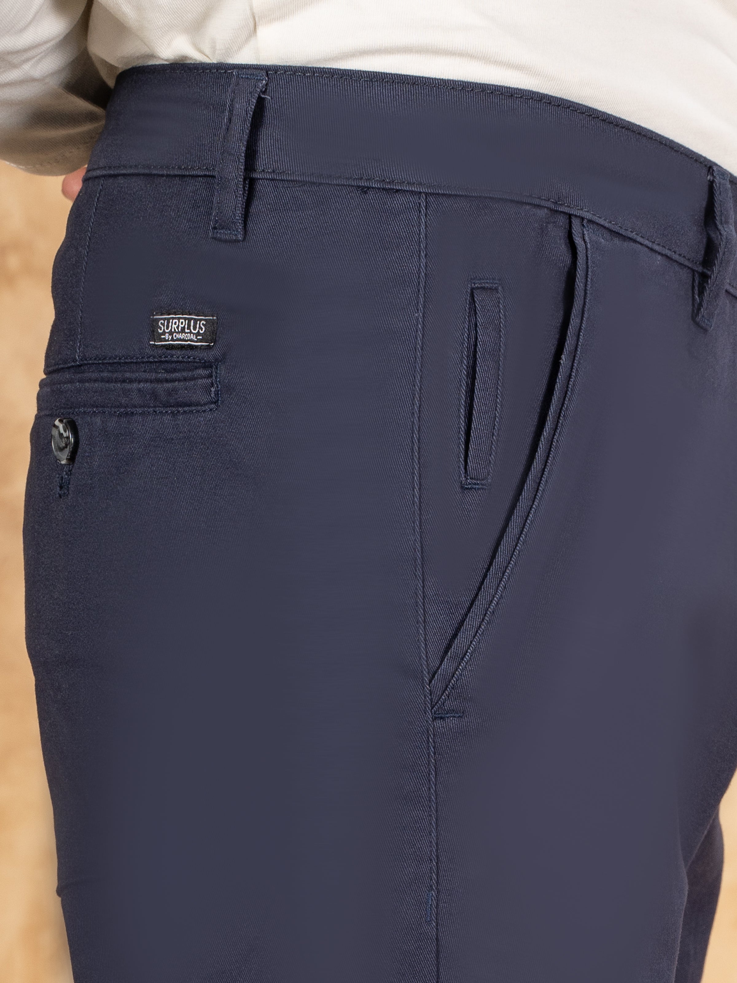CASUAL PANT CROSS POCKET NAVY