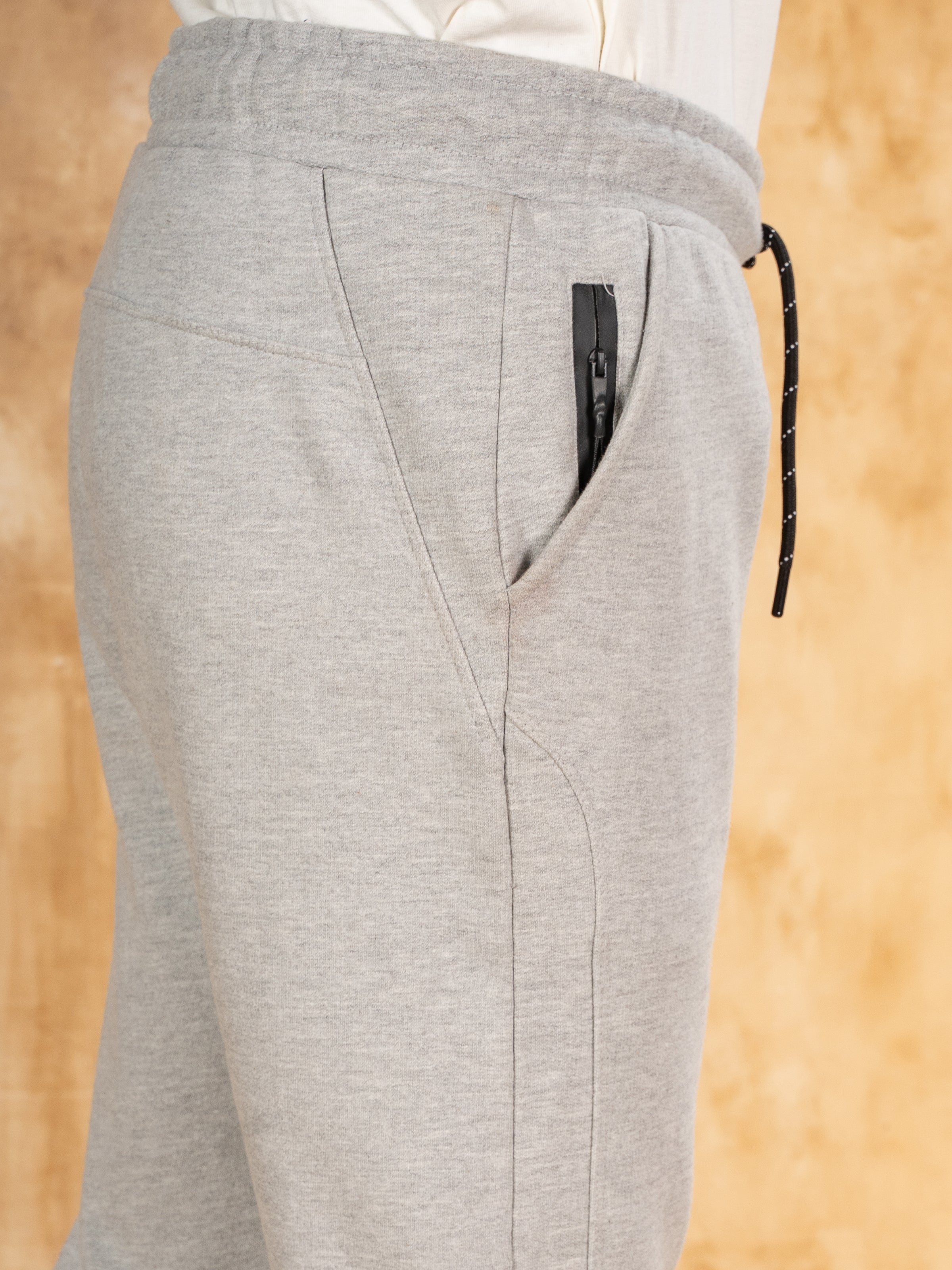 KNIT TROUSER RIB HEALTHER GREY