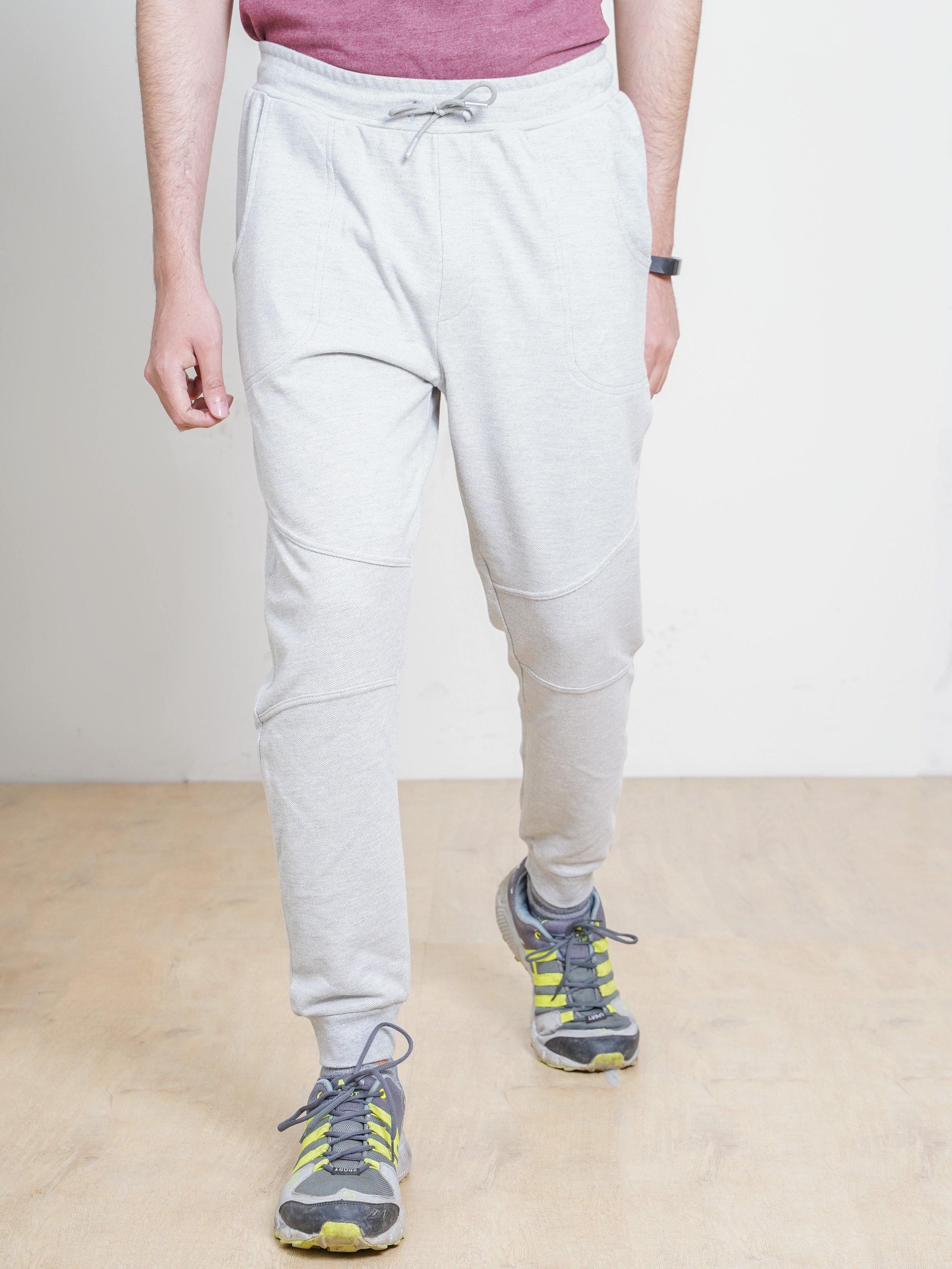 KNIT TROUSER WITH RIB GREY - Surplus Clothing