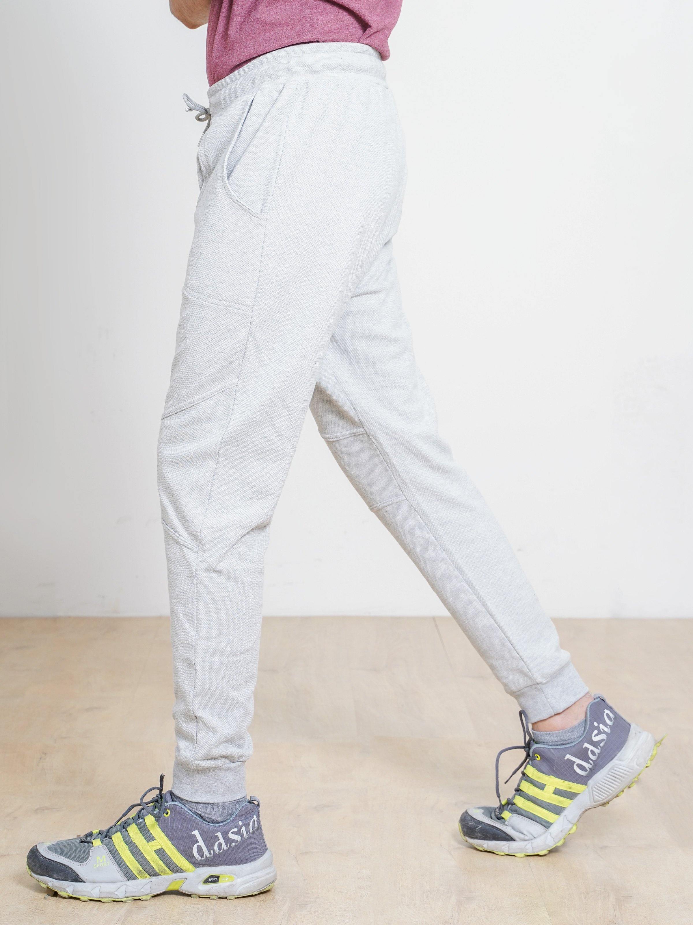 KNIT TROUSER WITH RIB GREY - Surplus Clothing