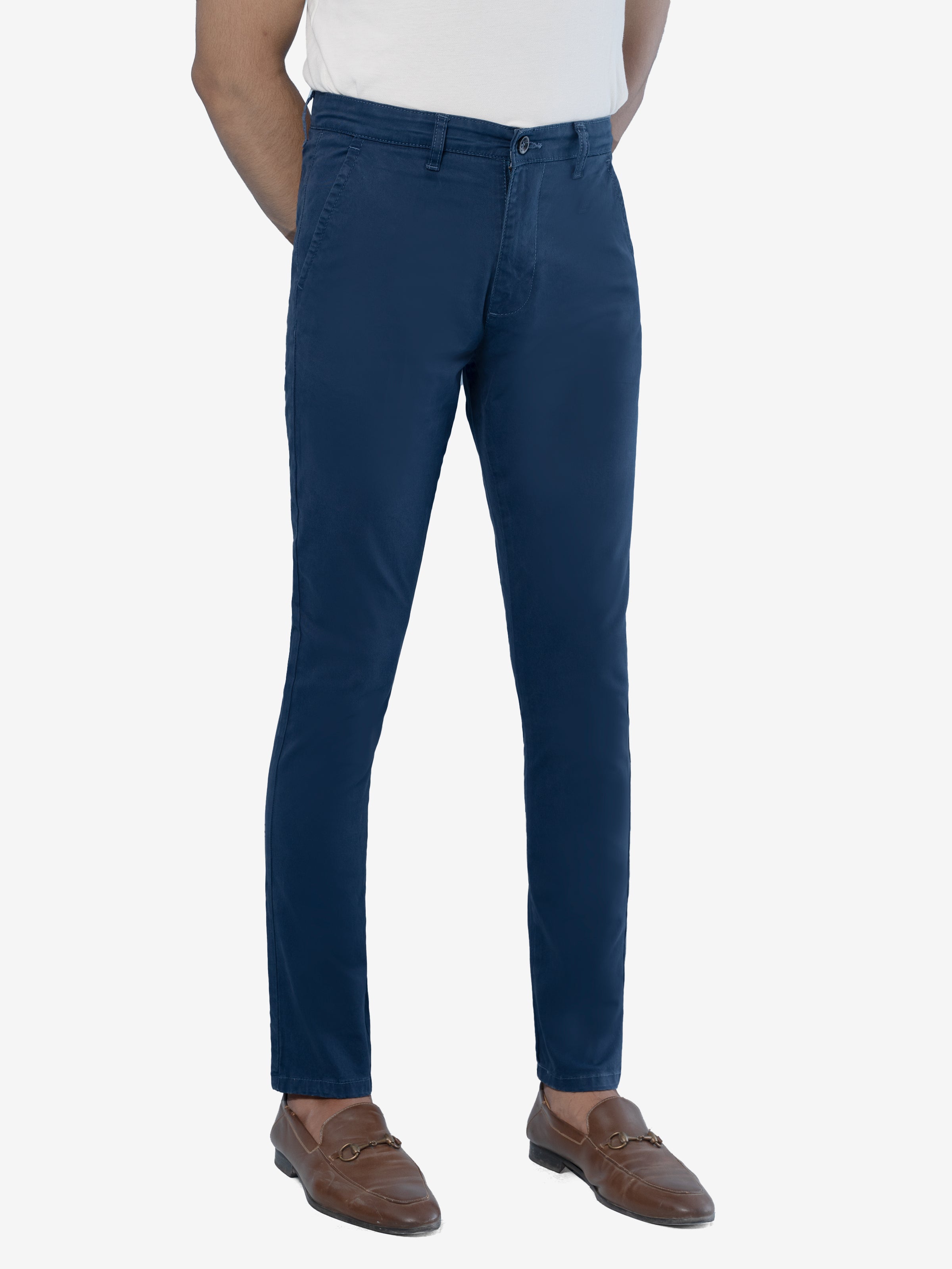 CASUAL PANT CROSS POCKET DUSK BLUE