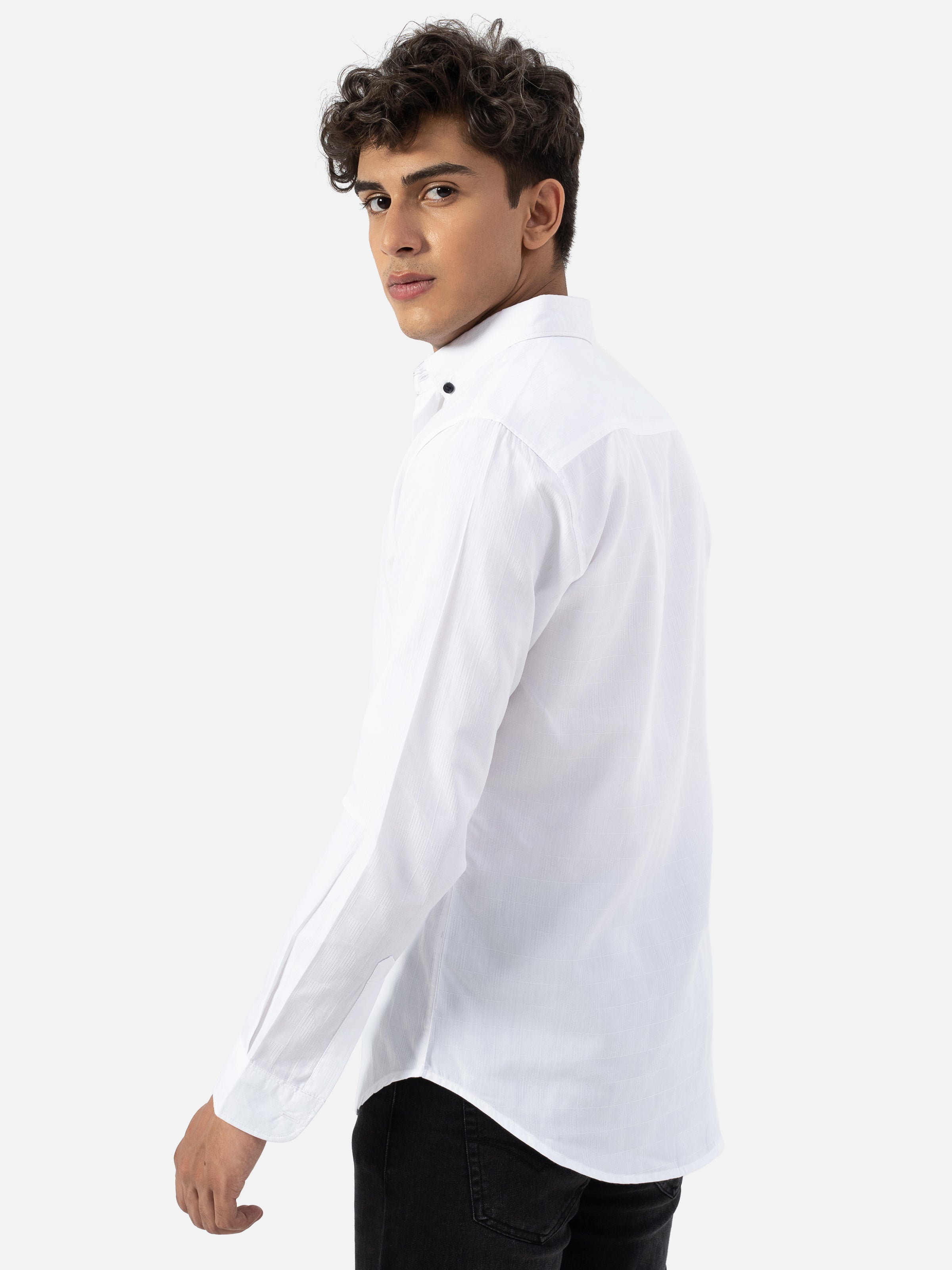 CASUAL SHIRT REGULAR COLLAR SMART FIT WHITE