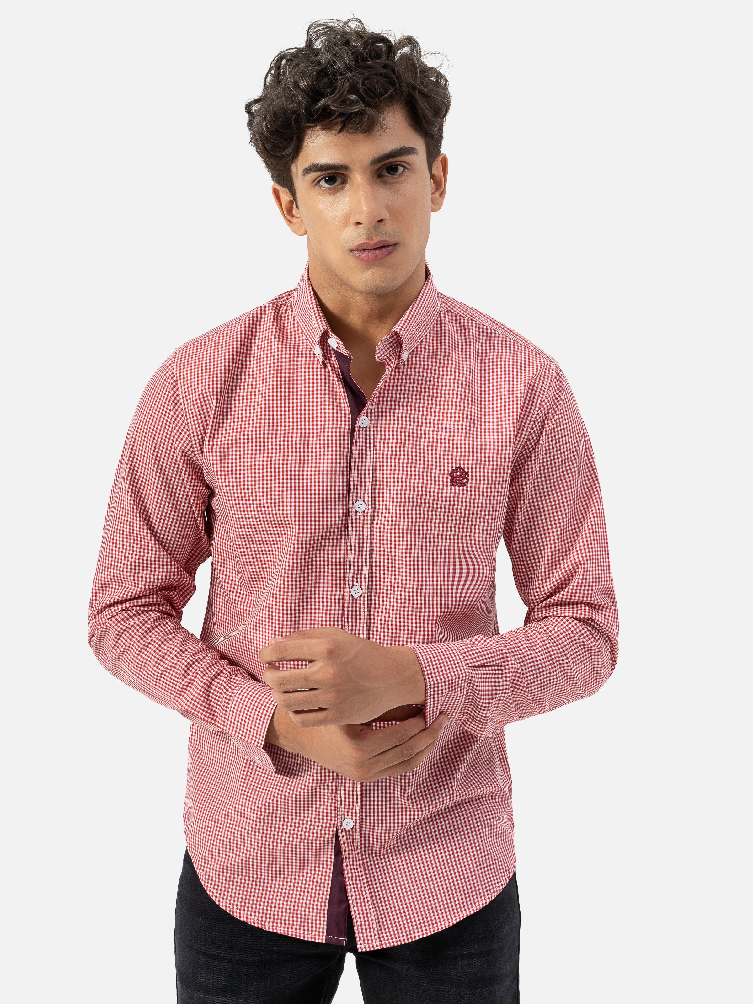 CASUAL SHIRT SMART FIT RED