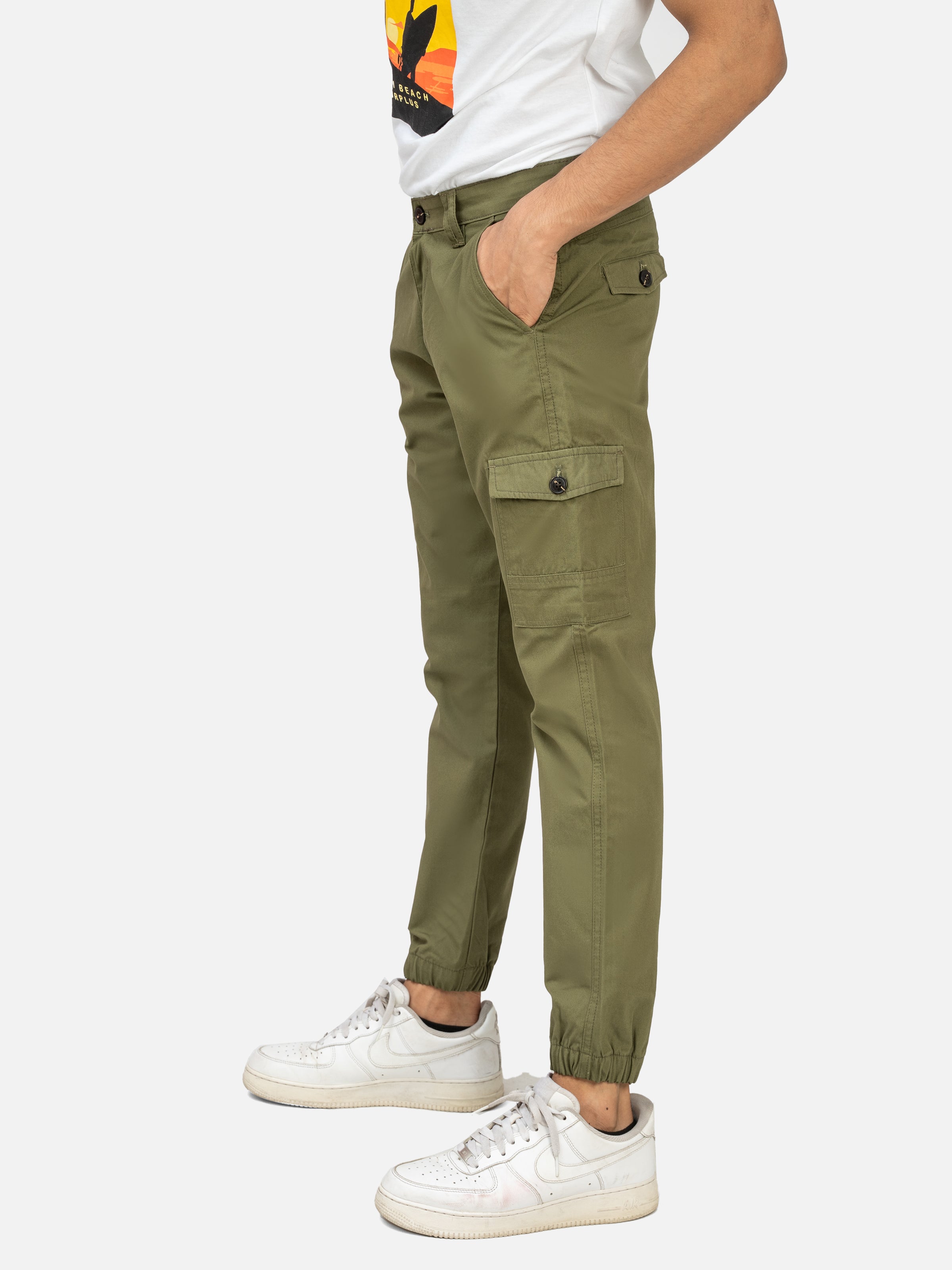 CASUAL TROUSER OLIVE