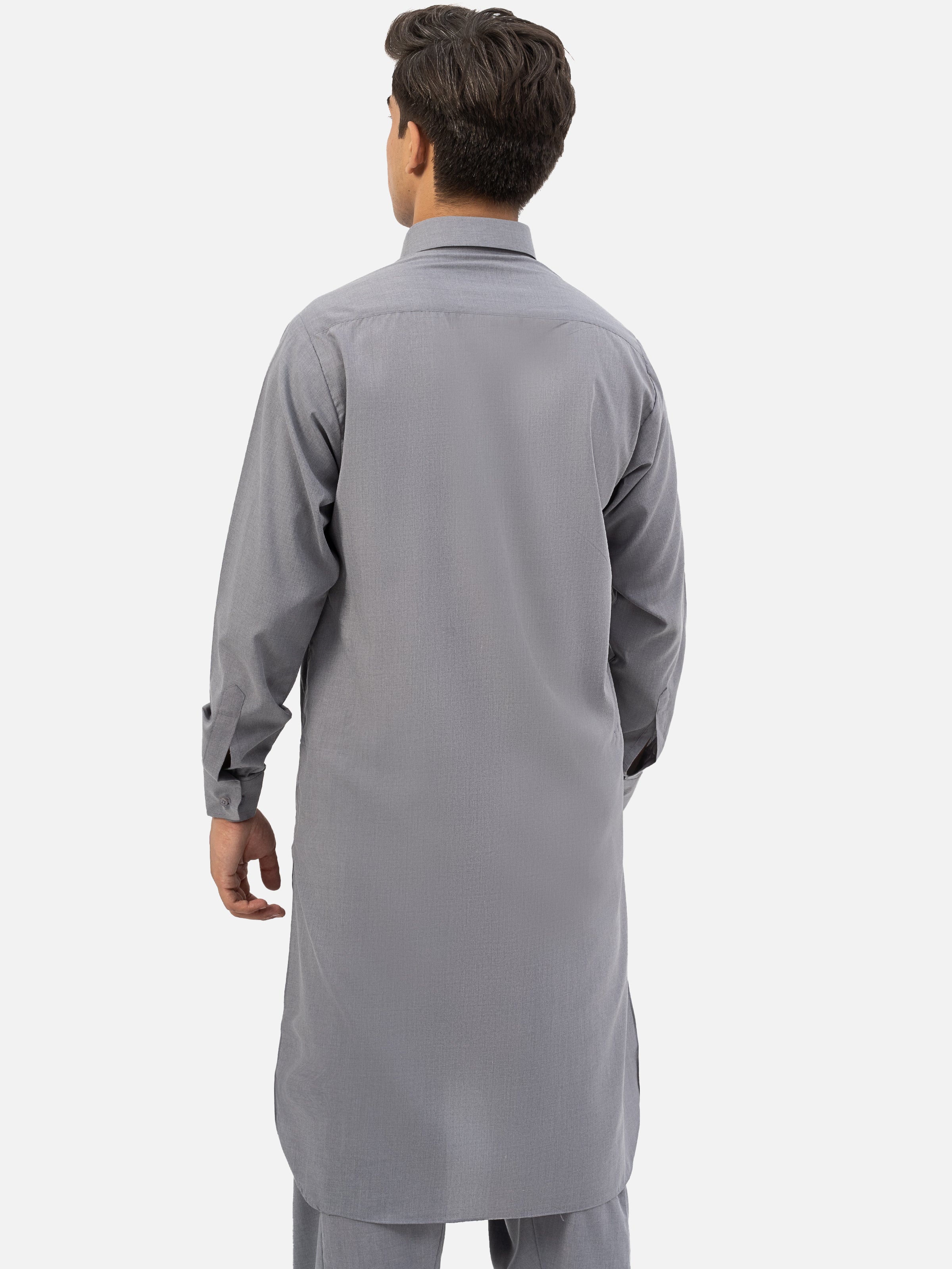SHALWAR KAMEEZ REGULAR COLLAR LIGHT GREY
