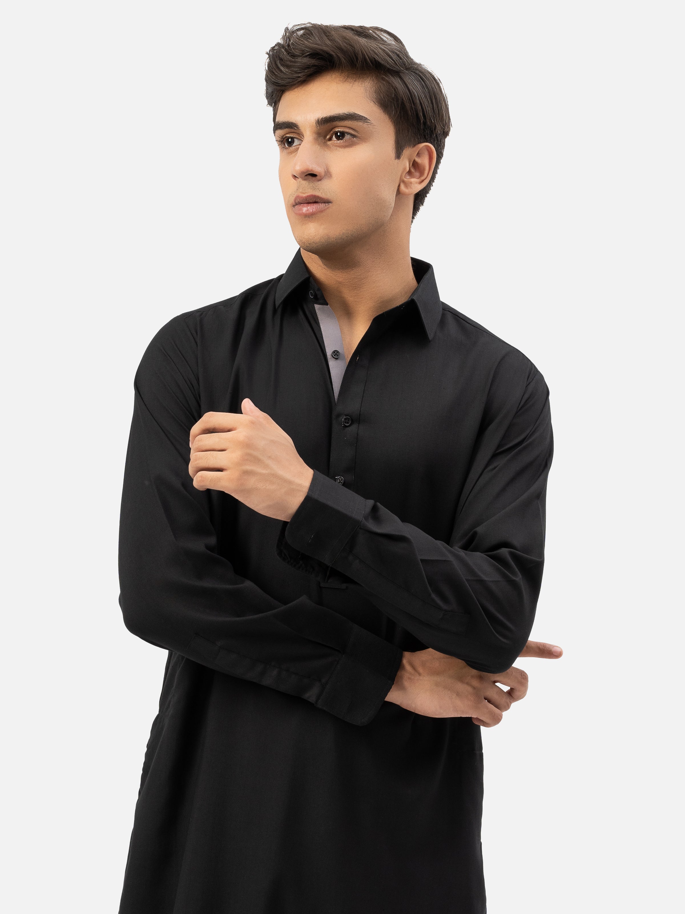 SHALWAR KAMEEZ REGULAR COLLAR BLACK