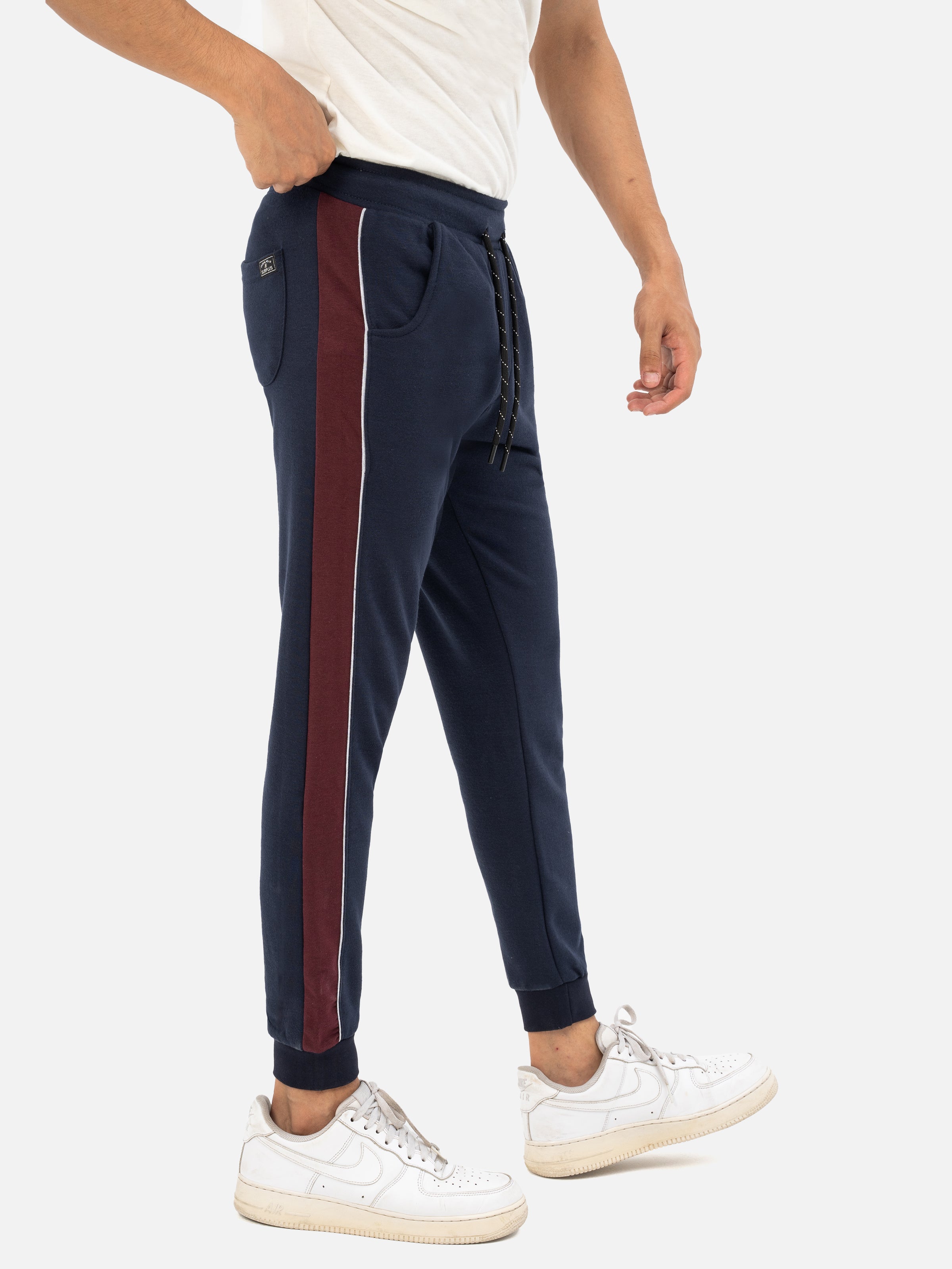 KNIT TROUSER RIB BOTTOM NAVY