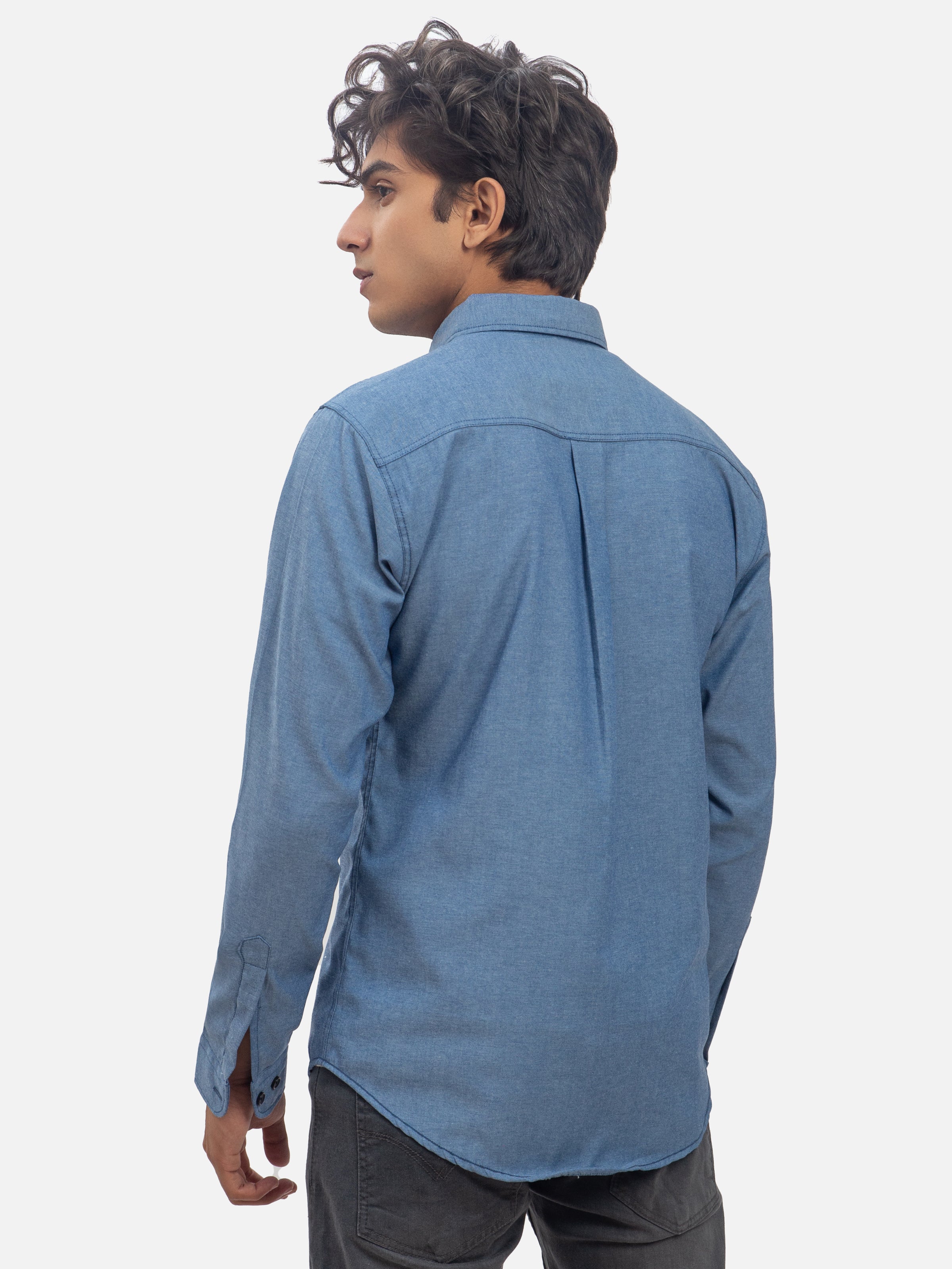 CASUAL SHIRT FULL SLEEVE BLUE