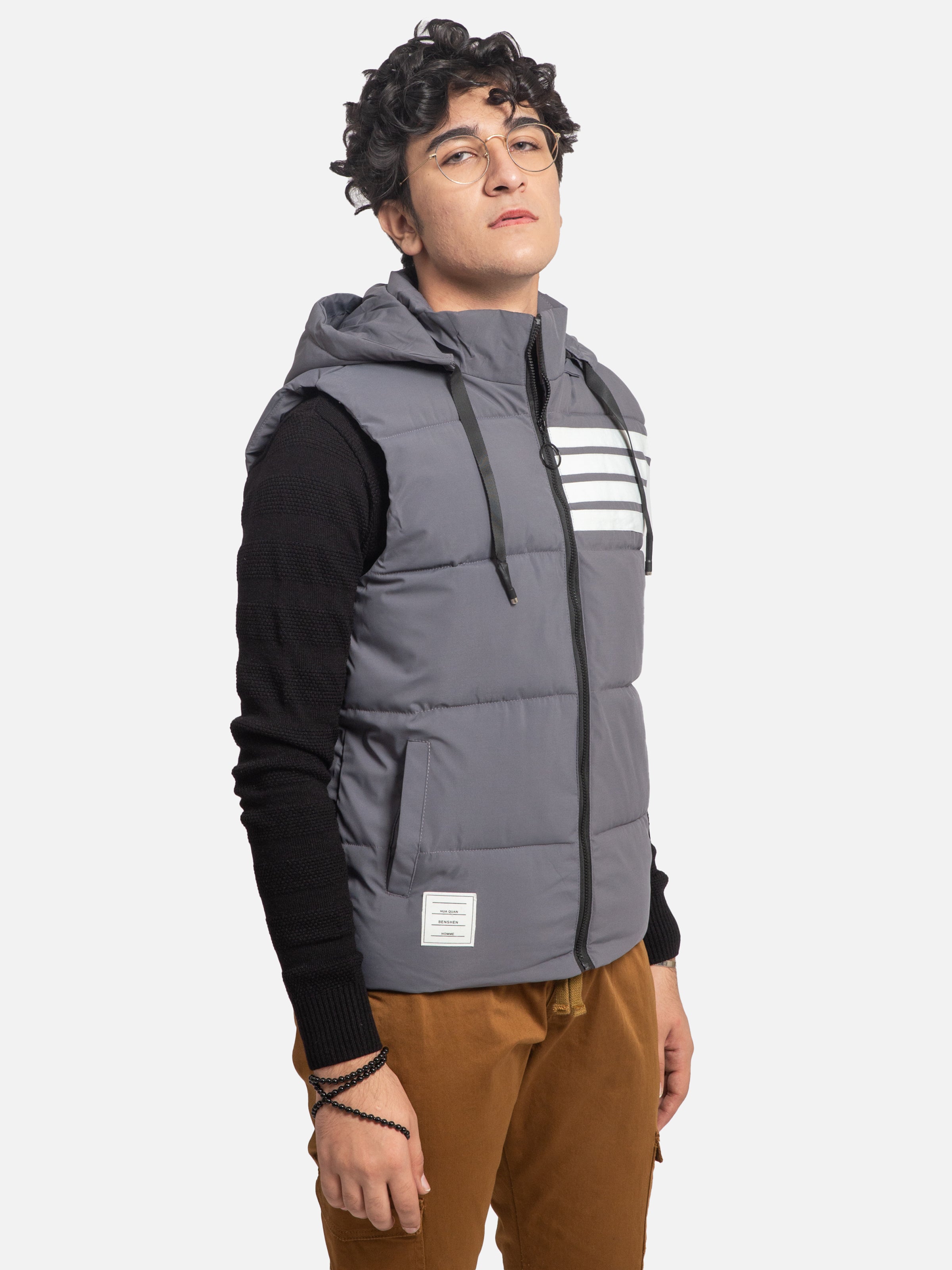 JACKET SLEEVELESS GREY