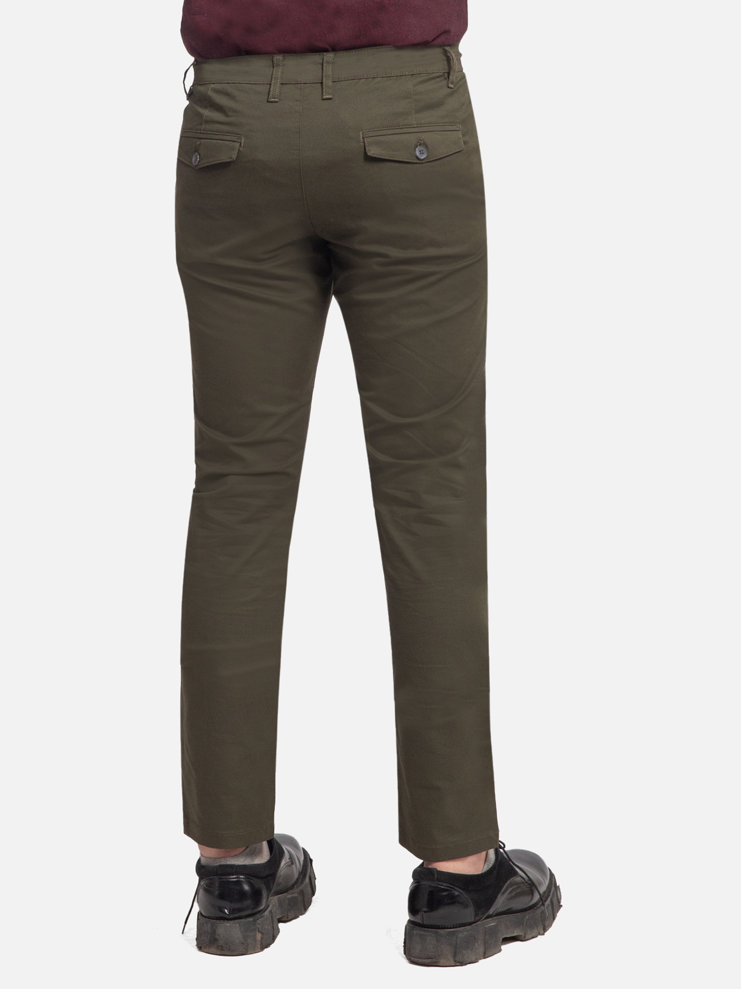 CASUAL PANT CROSS POCKET OLIVE BLACK